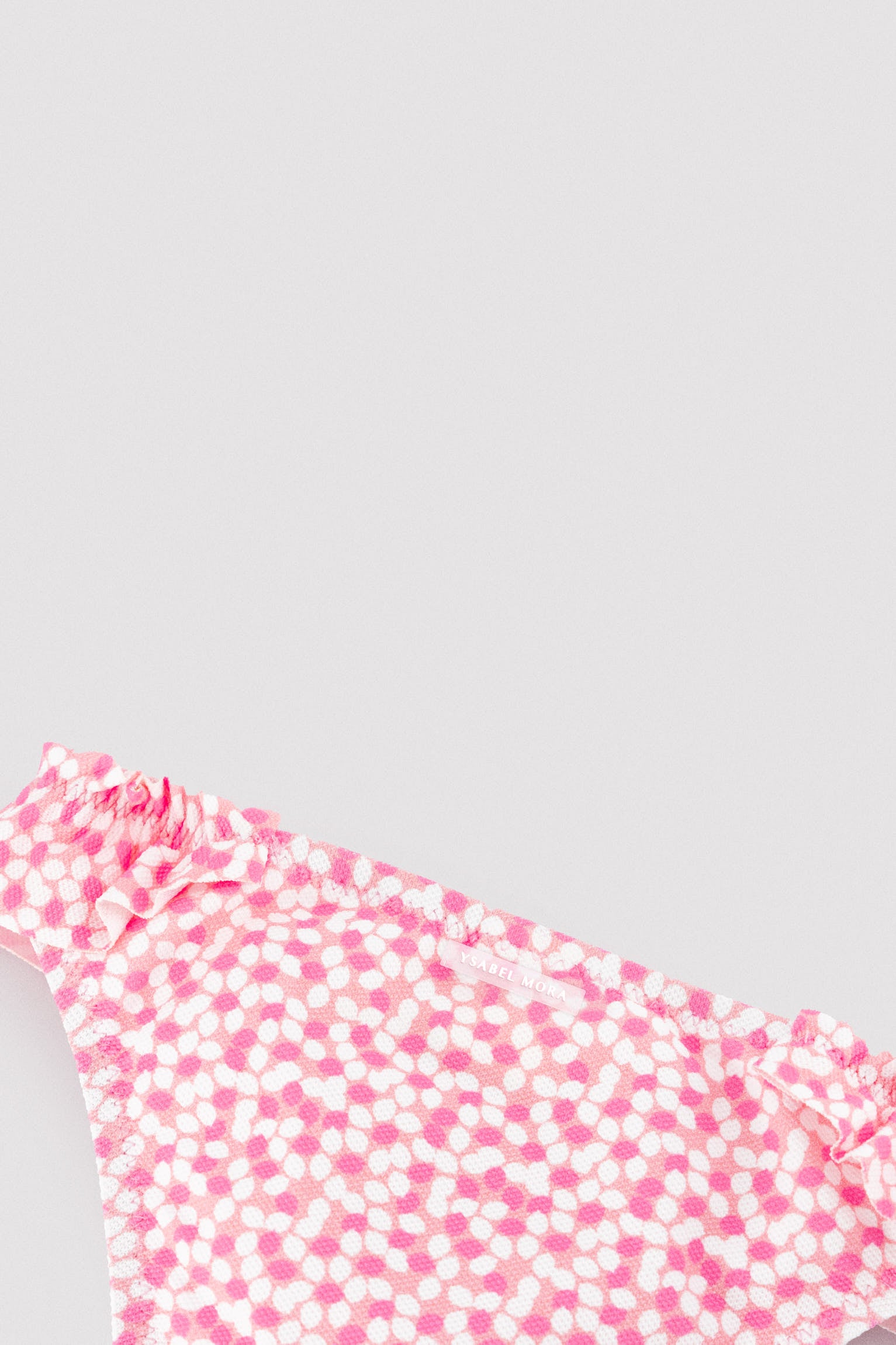 Textured baby bloomers with ruffled print details