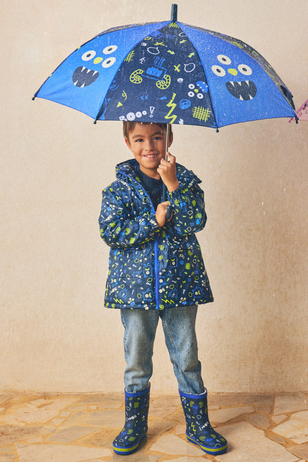 Boys' monster-print umbrella