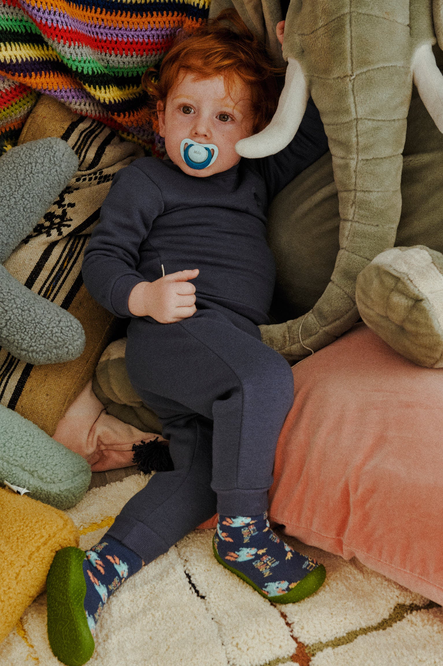 PRE-SALE Basic baby set: navy sweatshirt and joggers