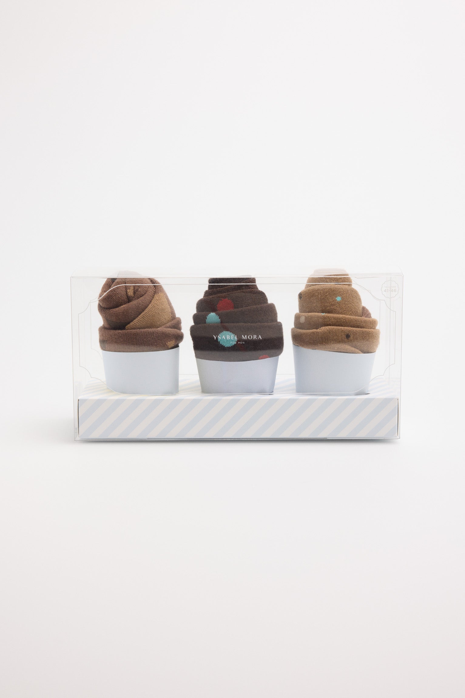Gift pack of 3 chocolate muffin socks