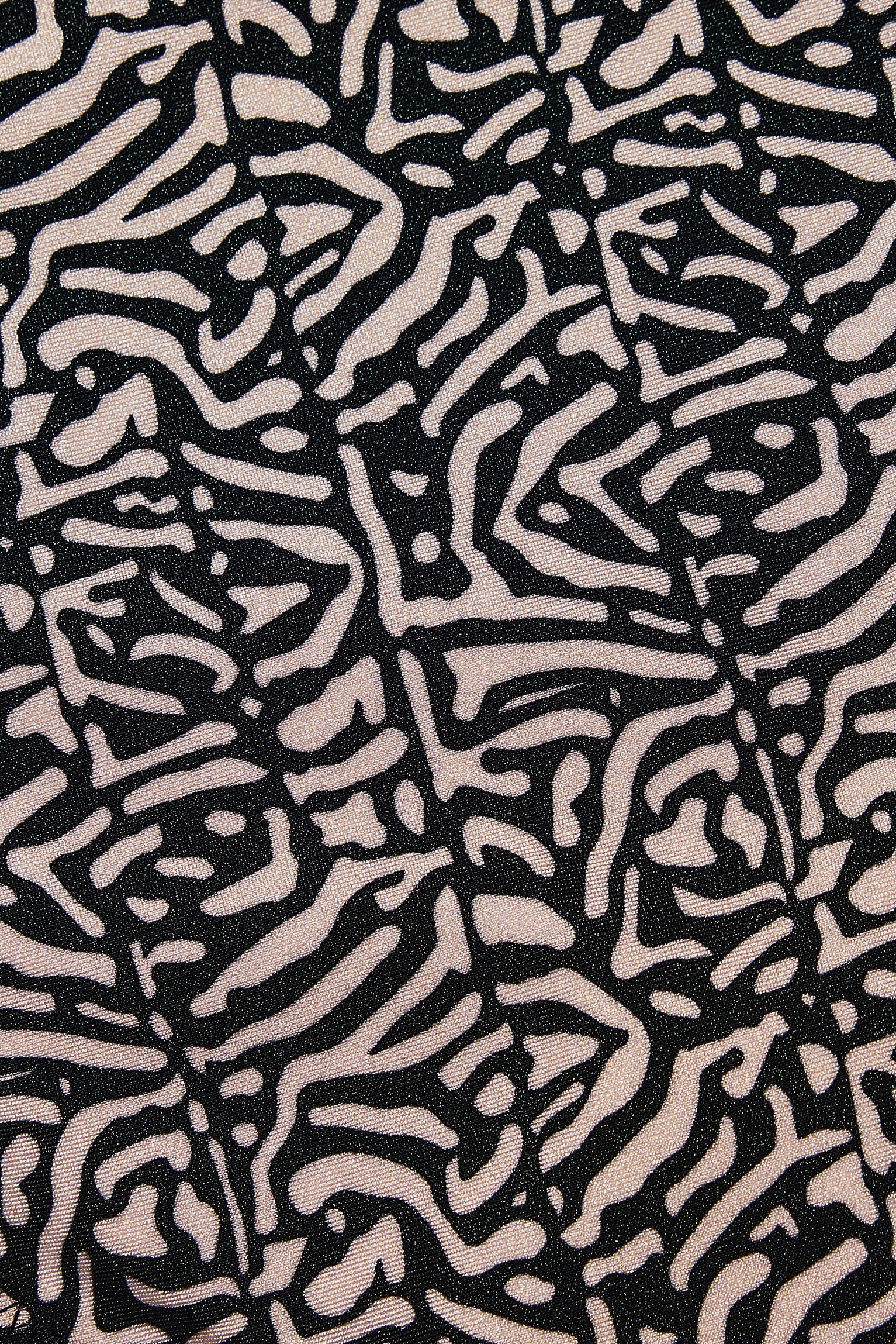 Glittery printed bandeau push-up bikini top, cup B