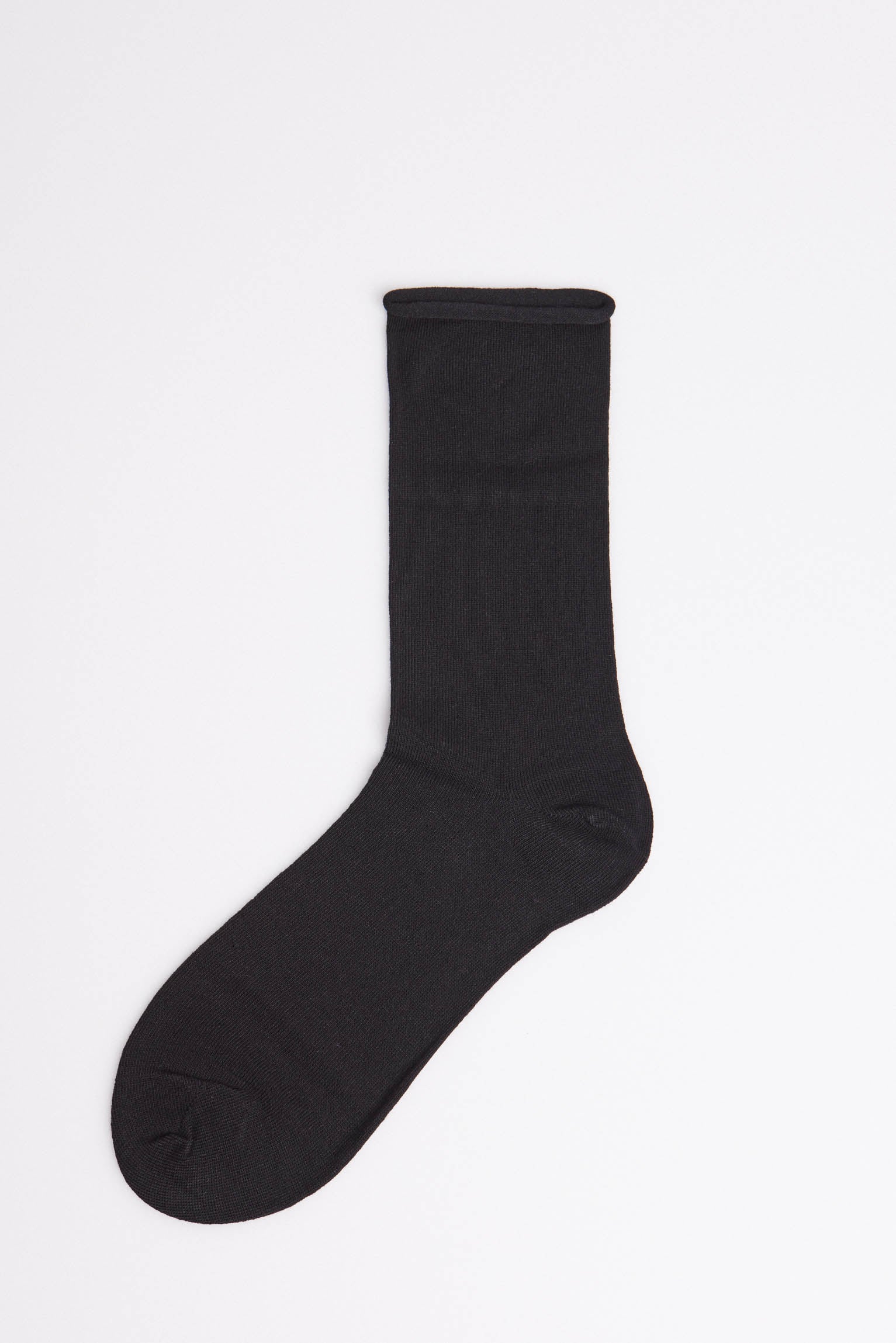 12345 1 calcetin bambu sin puño - Negro