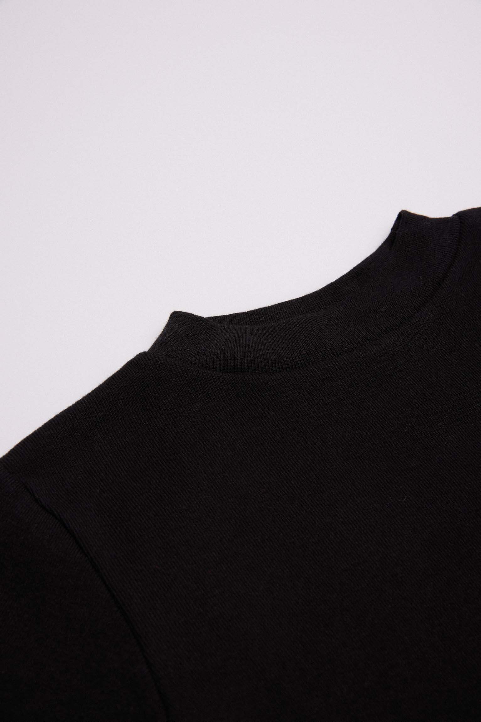 18308 2 camiseta interior manga larga niño - Negro