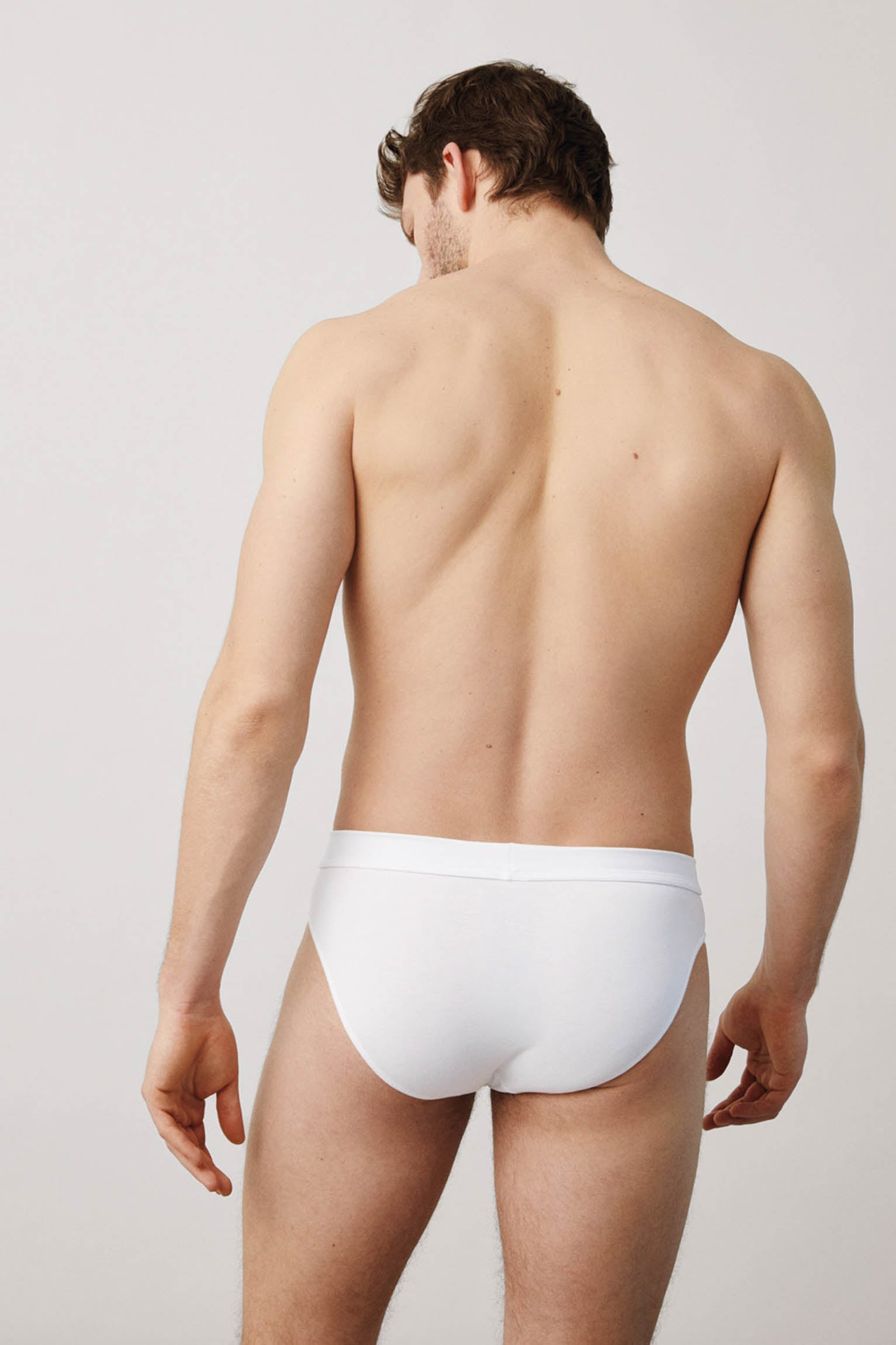 20150 3 calzoncillos slip basicos hombre - Blanco