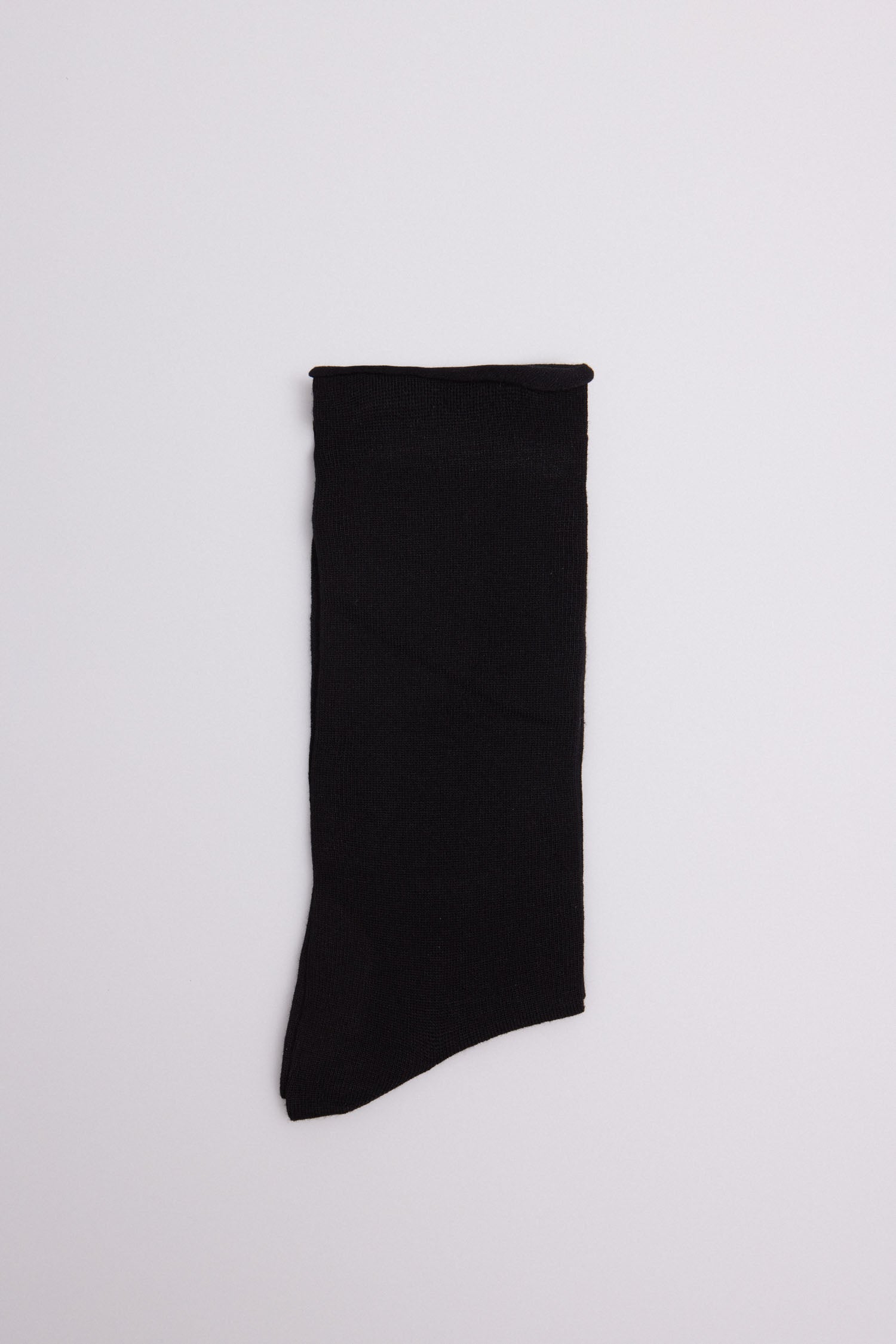22345 1 calcetin hombre bambu sin puño - Negro