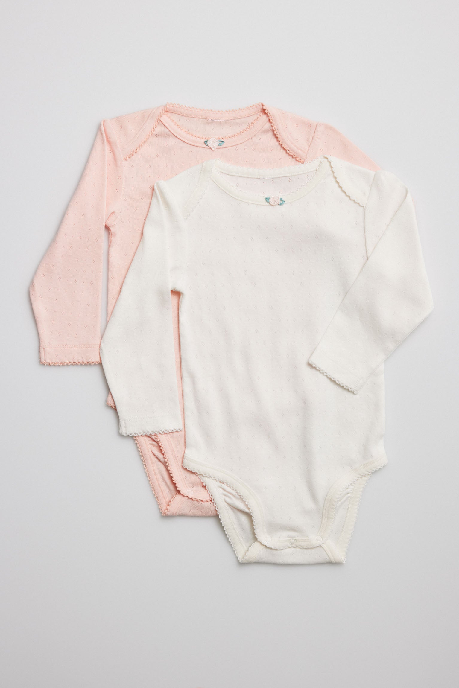 Pack of long-sleeved baby bodysuits