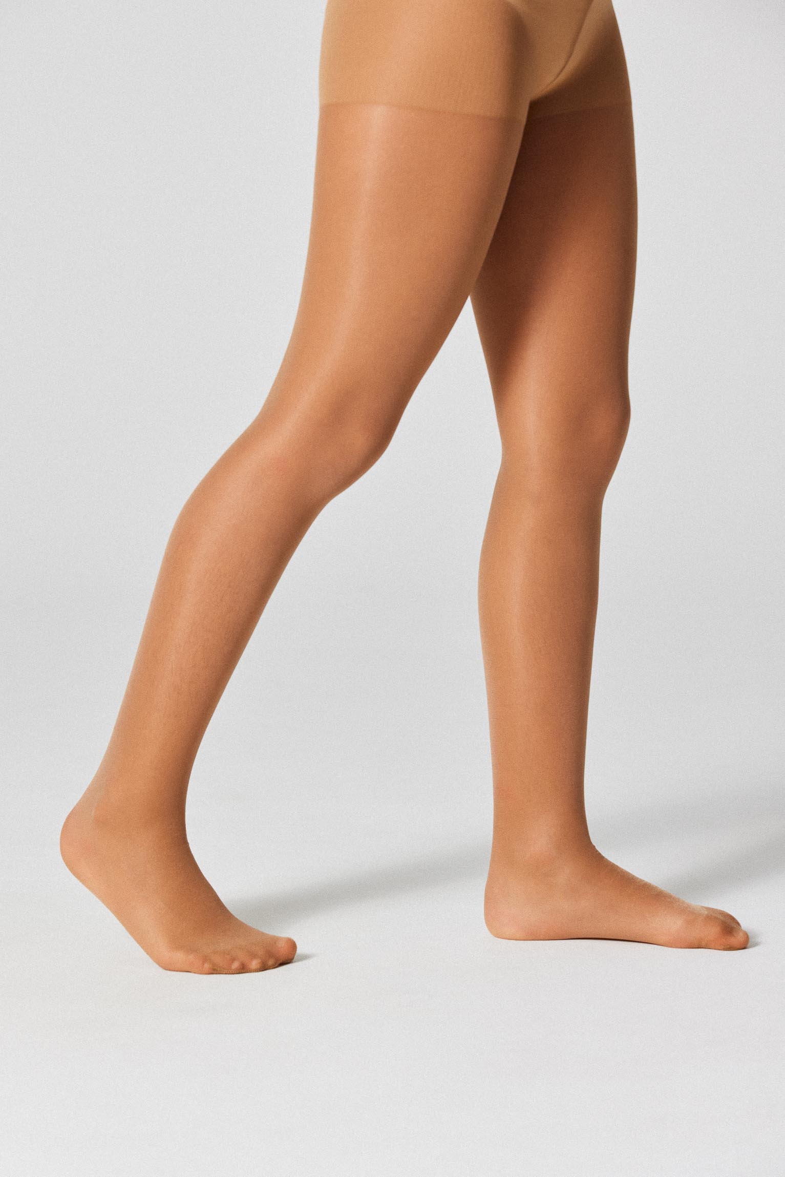 36408 3 panty infantil 15 den - Beige