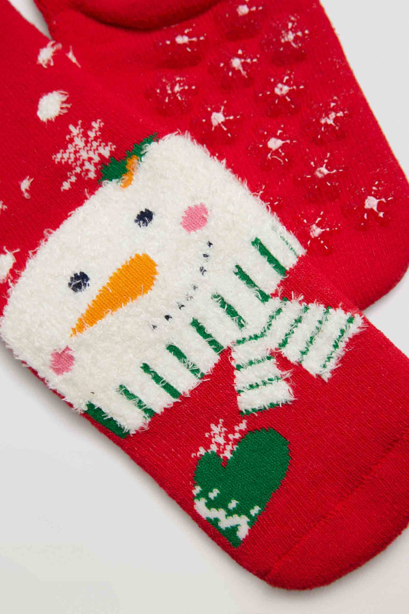 Children's thermal Christmas socks pack of 2