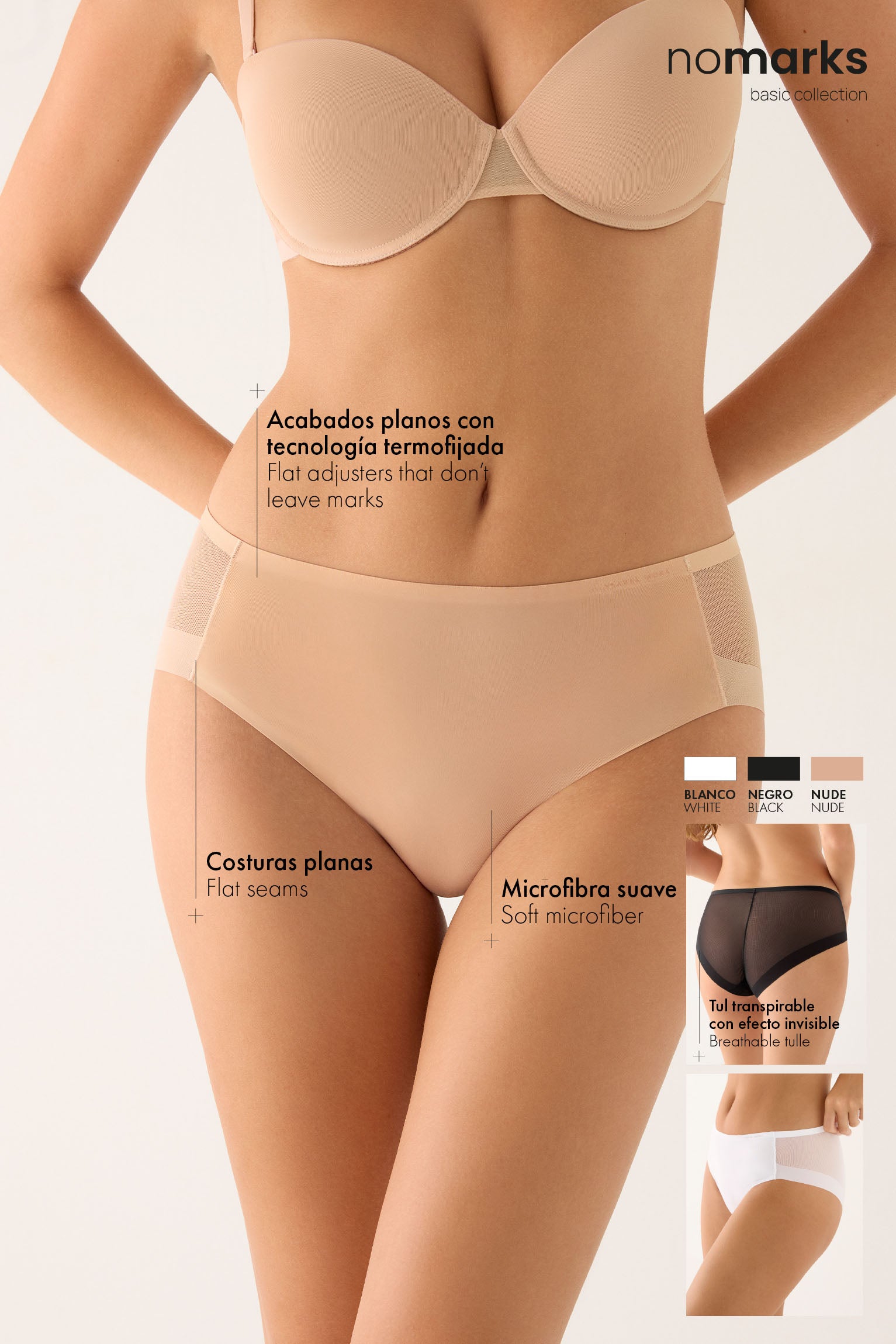 Nomarks midi briefs nude