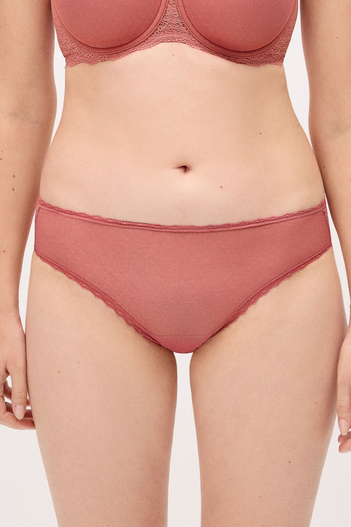 Pink plumeti midi briefs