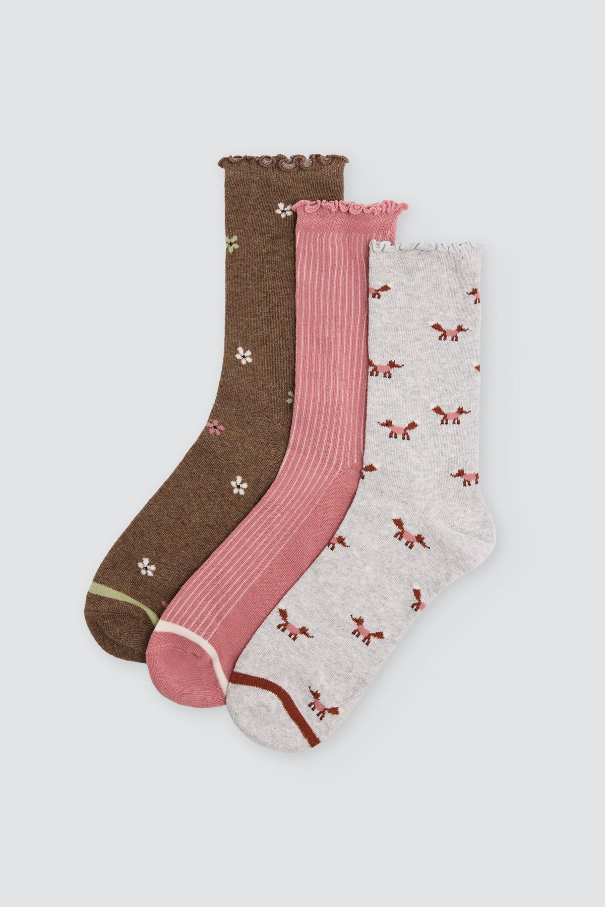 12108-pack-de-3-calcetines-mujer-sin-puno-fantasia-borde-ondulado