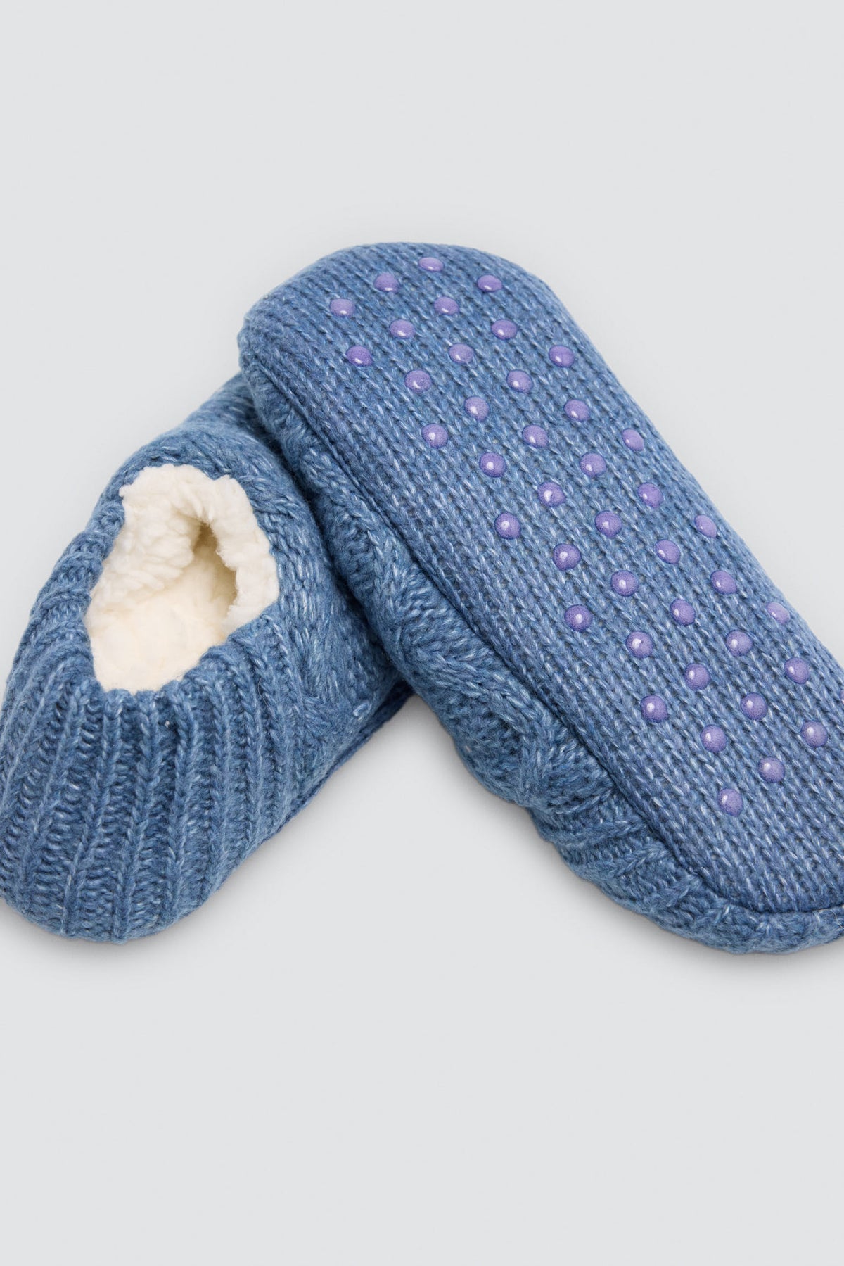 Women's non-slip slipper socks, blue