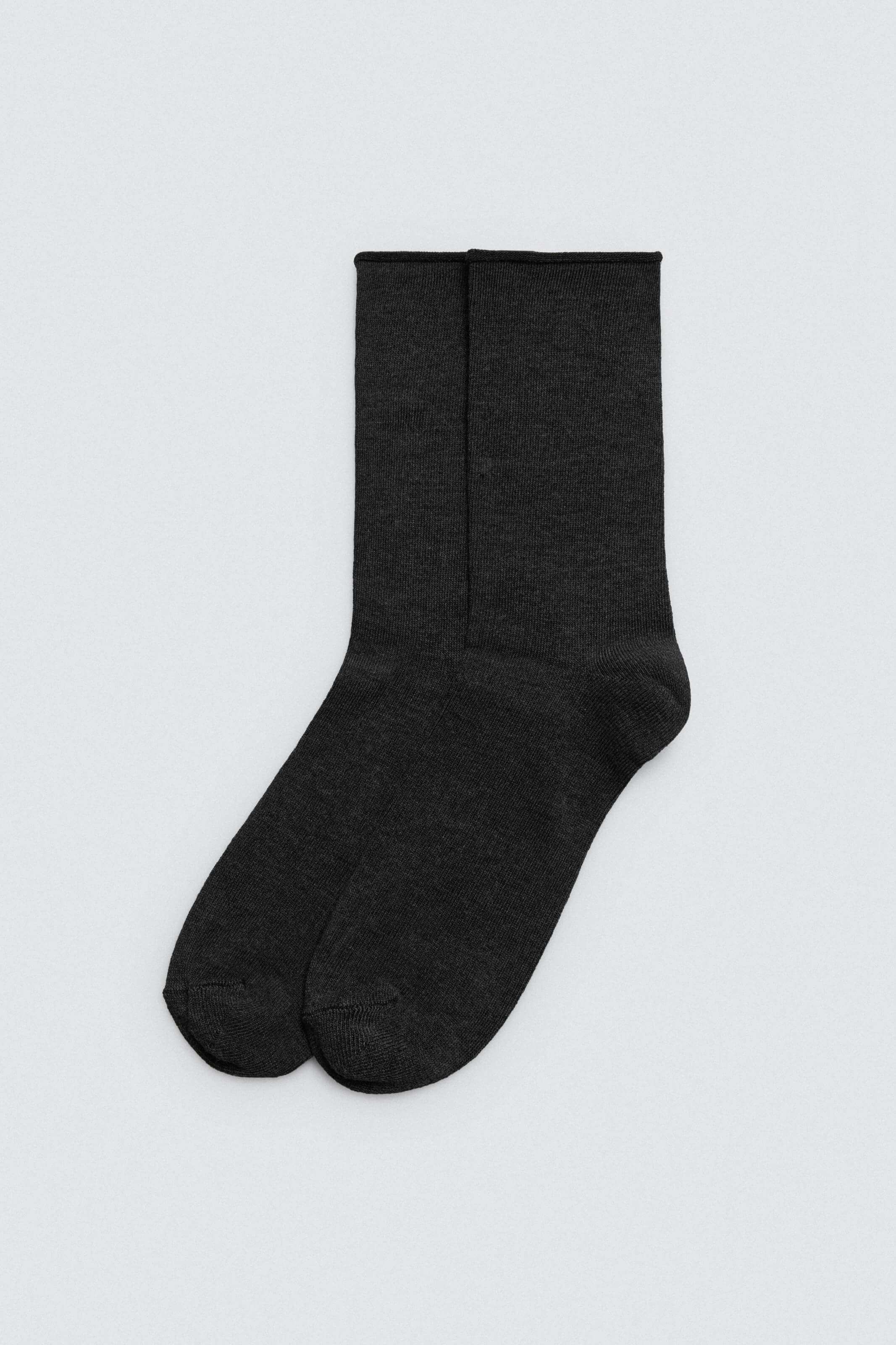 Pack of 3 warm bamboo socks without black cuffs