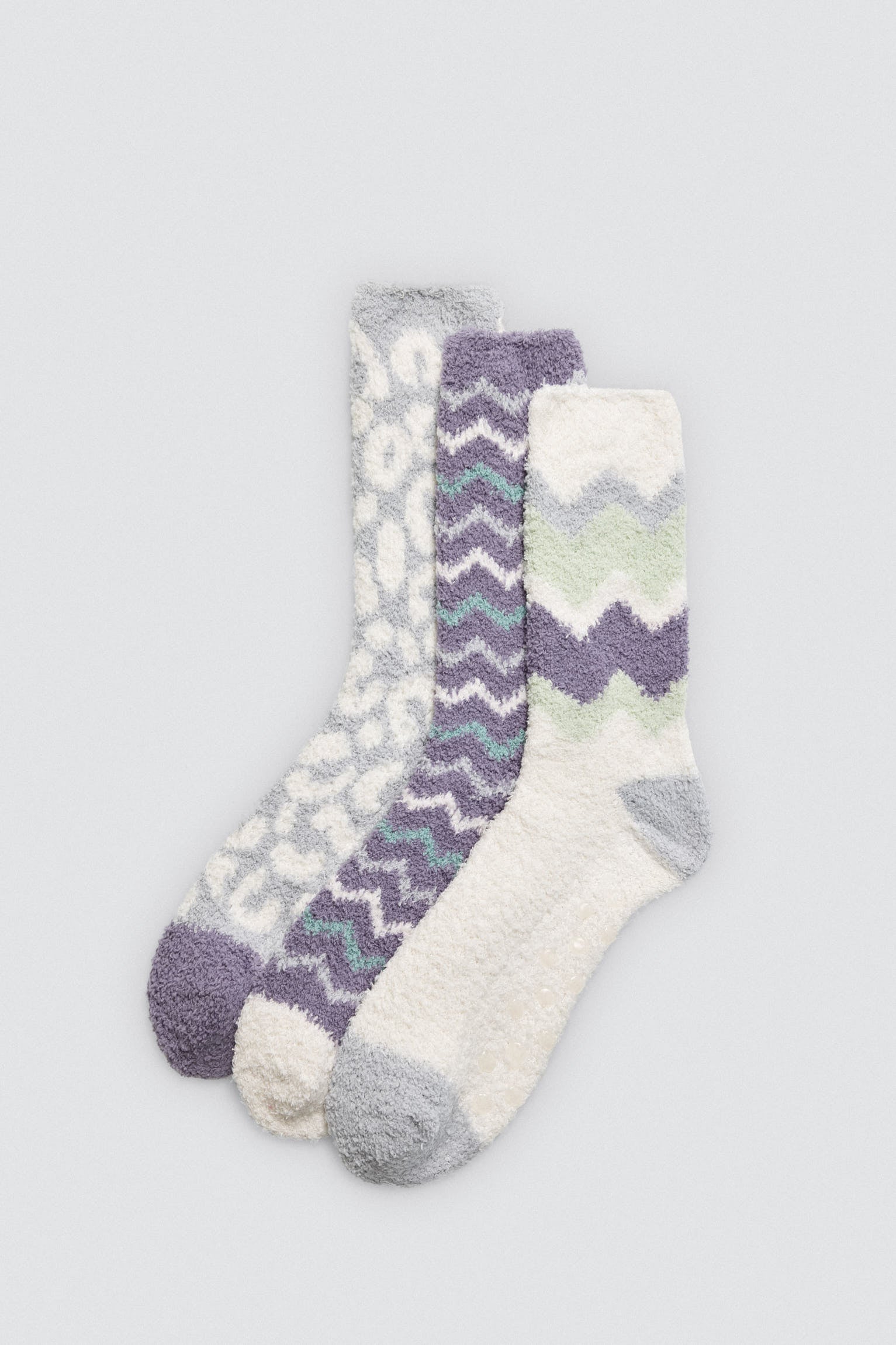 12961KIT-1-pack-calcetines-mujer-franela-estampados-antideslizantes