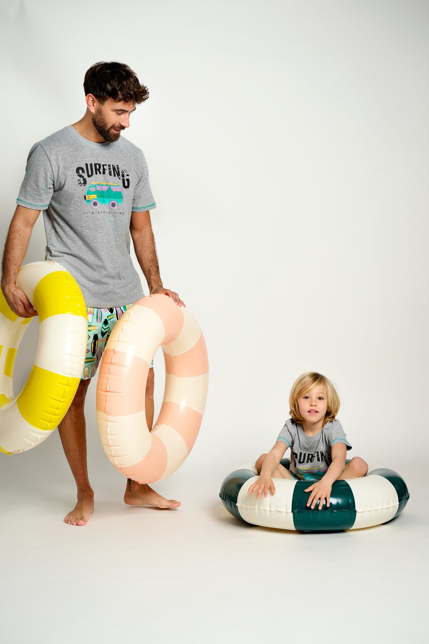 Pijama hombre corto algodón Surfer | MUYDEMI - Ysabel Mora