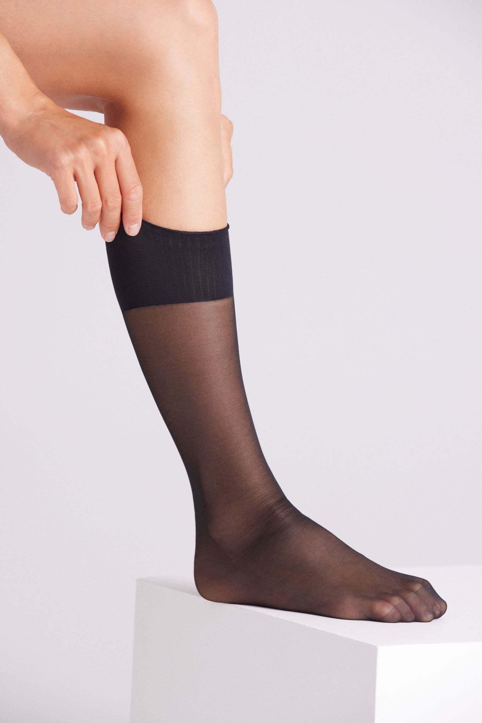 15122 2 mini medias 20 den - Negro