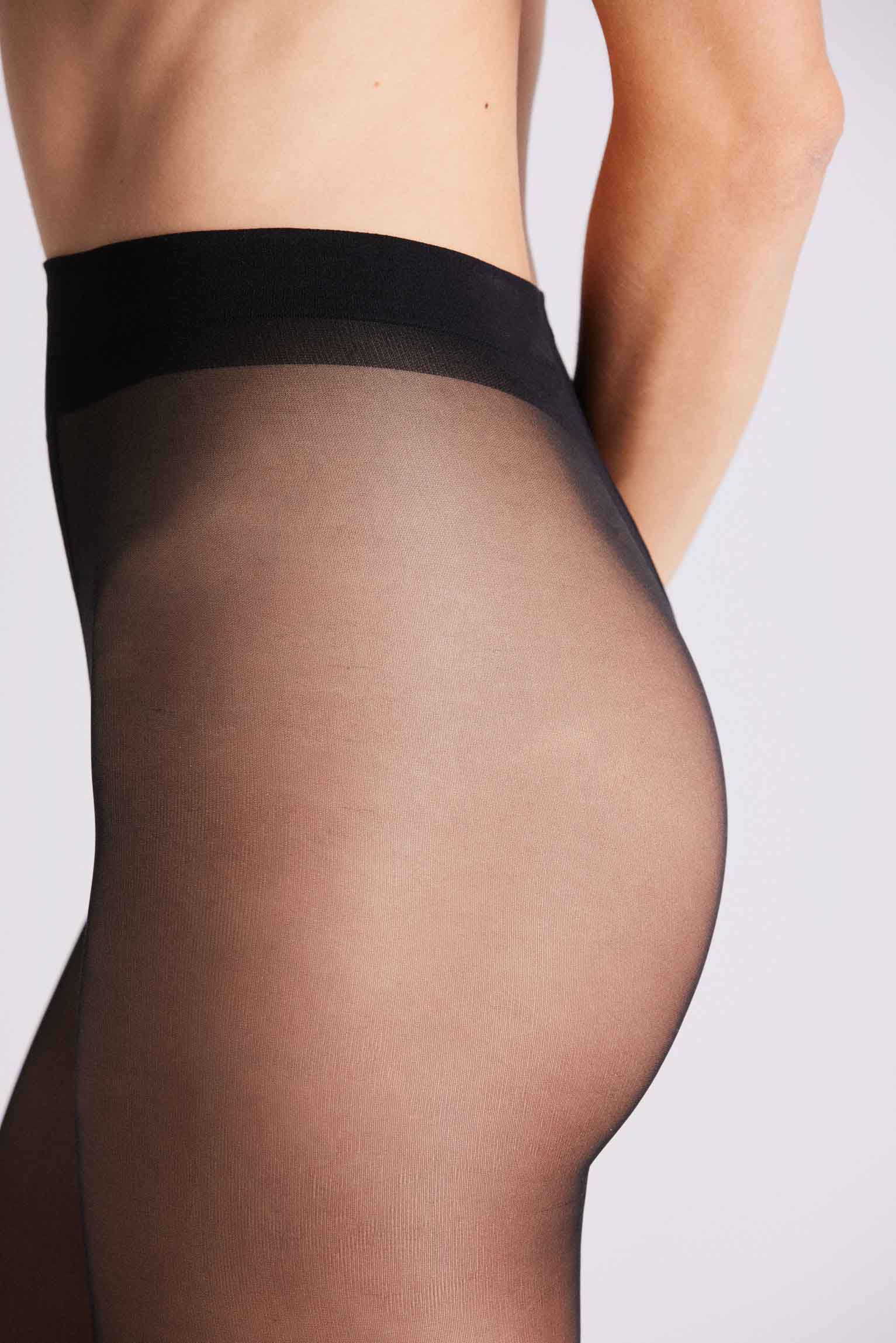 16413 3 panty basico 15 den - Negro