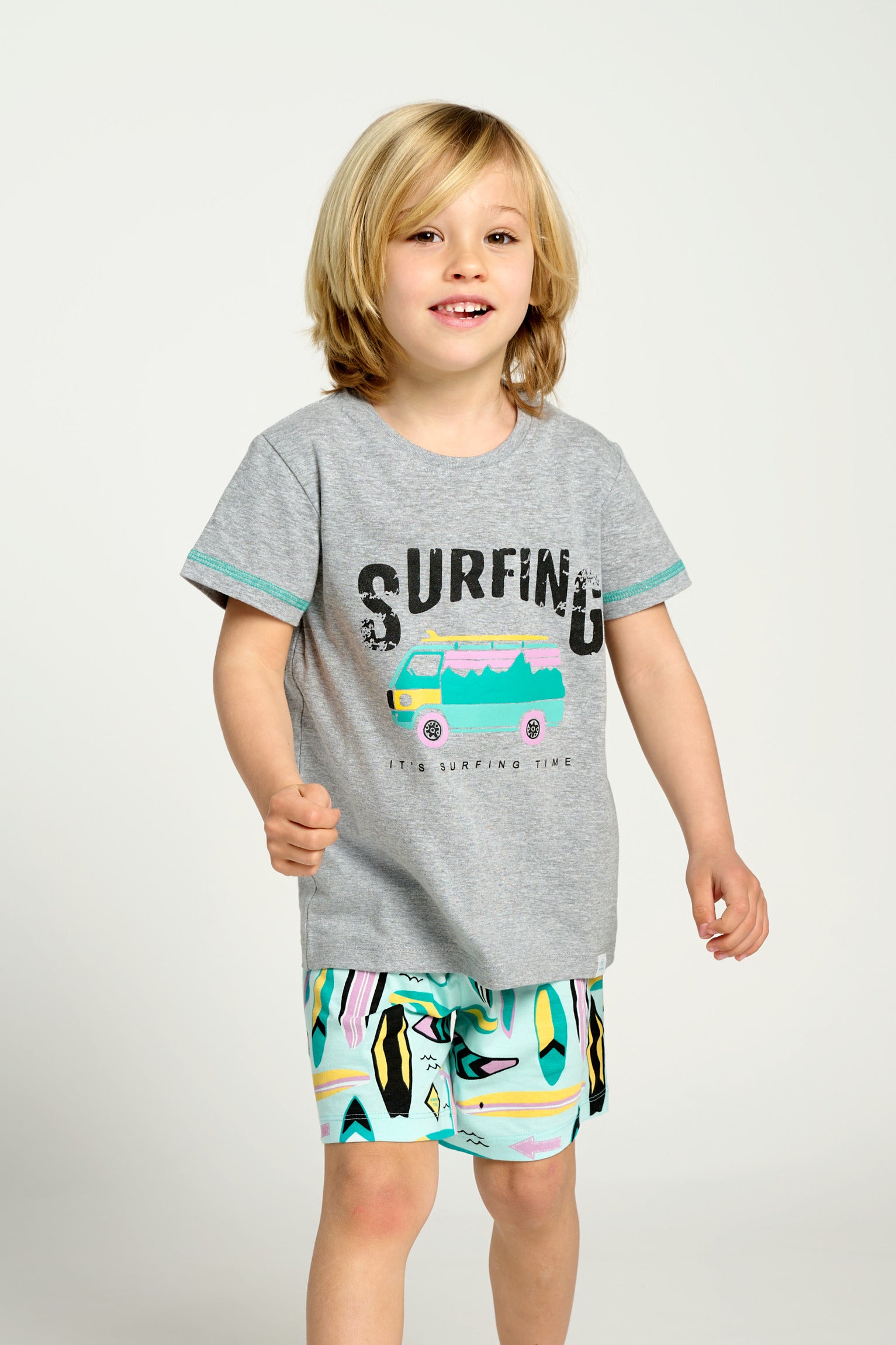 Surfer cotton short pajamas for children | MUYDEMI