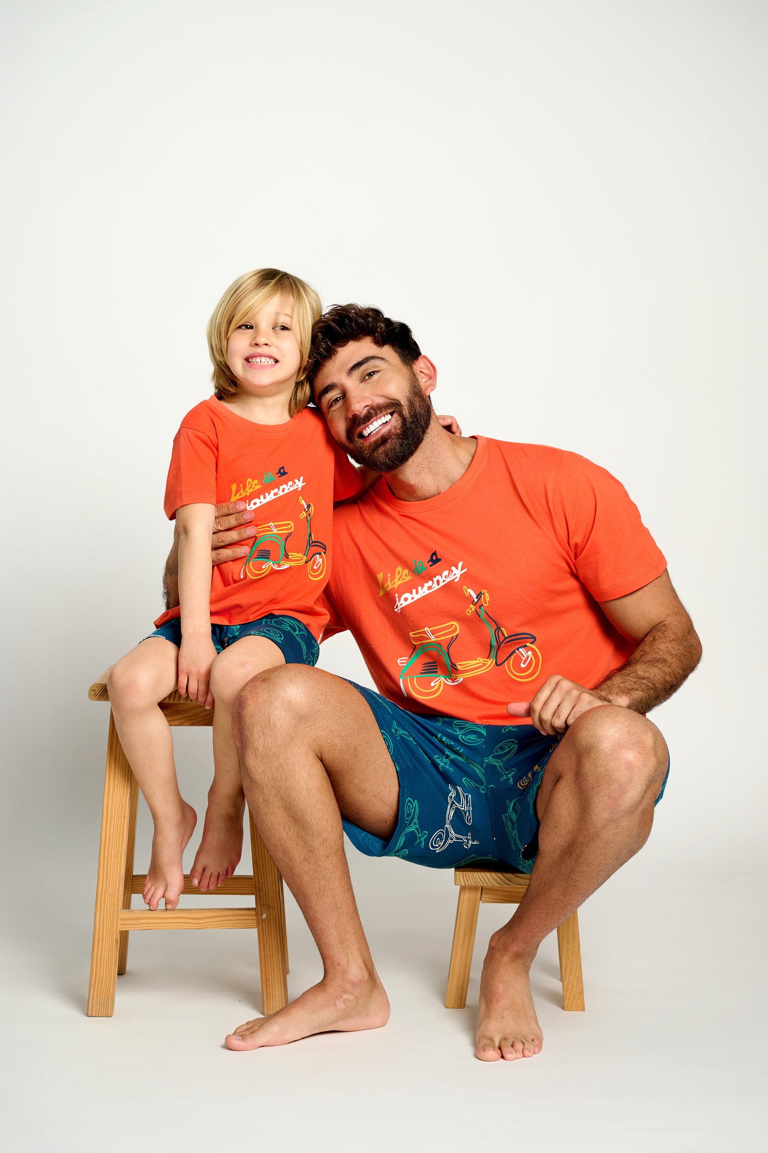 Pijama infantil corto algodón motos | MUYDEMI - Ysabel Mora