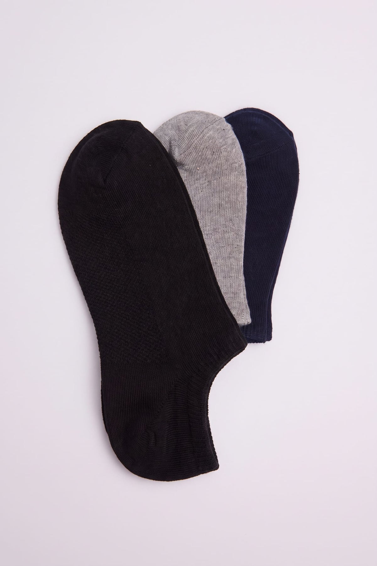 Pack of 3 breathable pinkies socks in neutral colors [R]