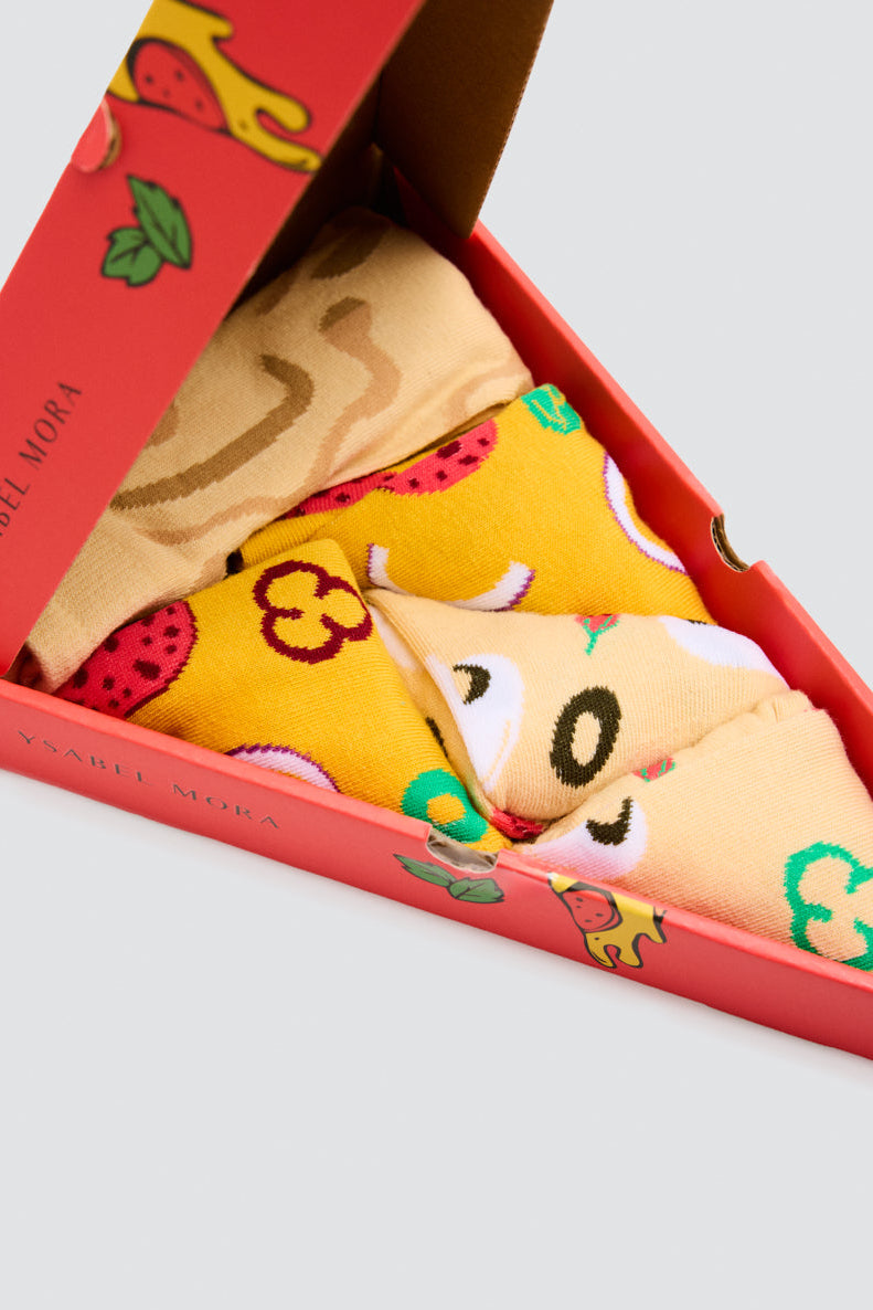 Pizza socks gift pack