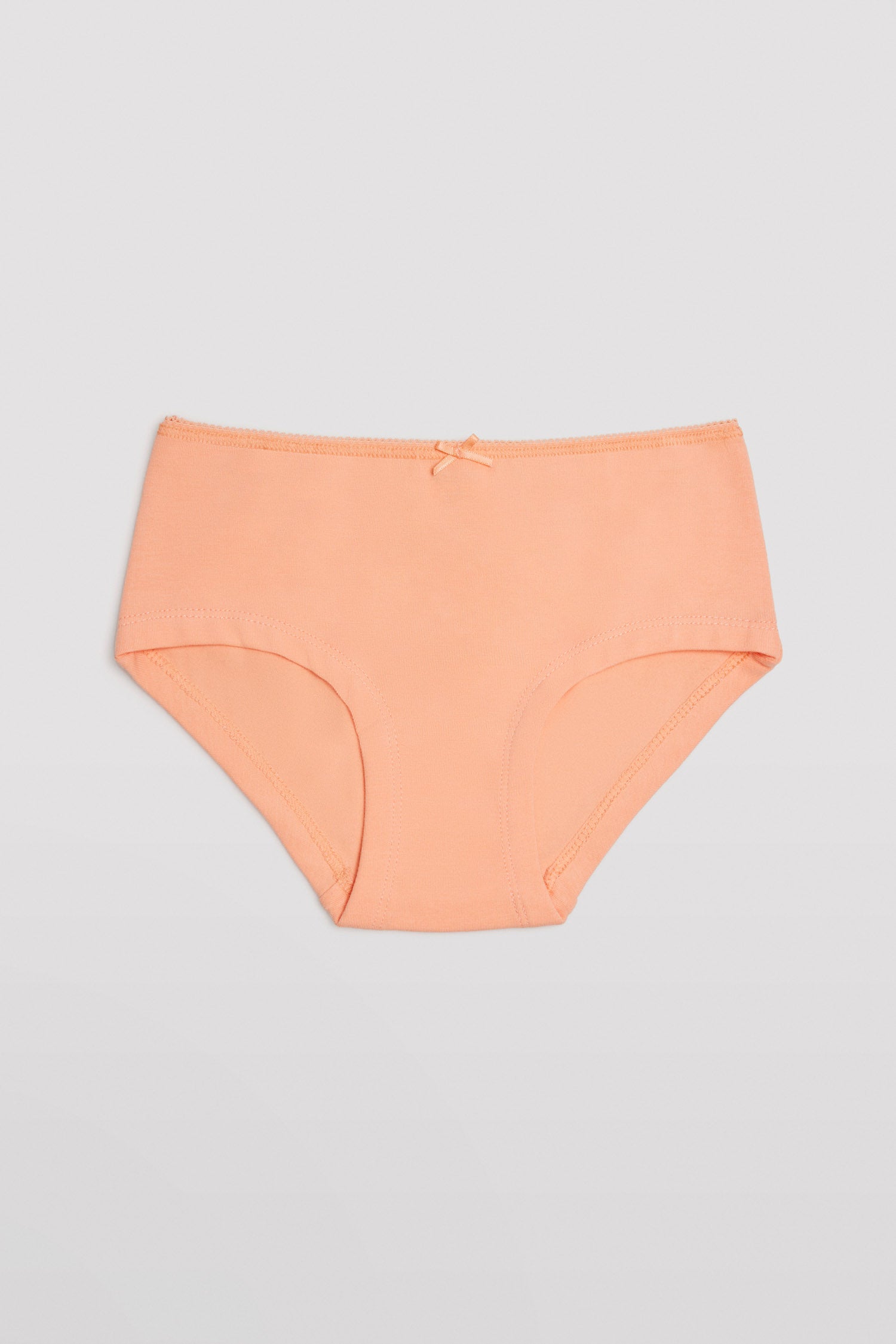 Pack of 2 girl's hipster panties in orange and green colors