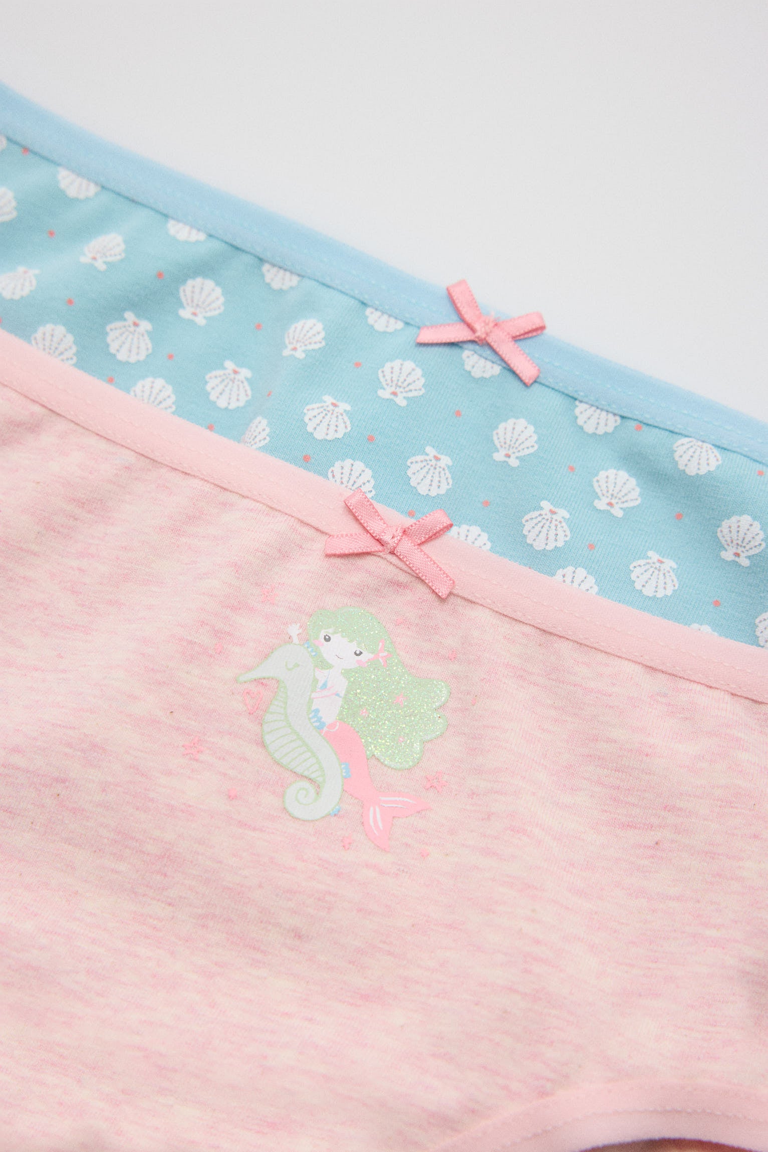 Pack de 2 bragas infantiles  estampadas sirena - Ysabel Mora