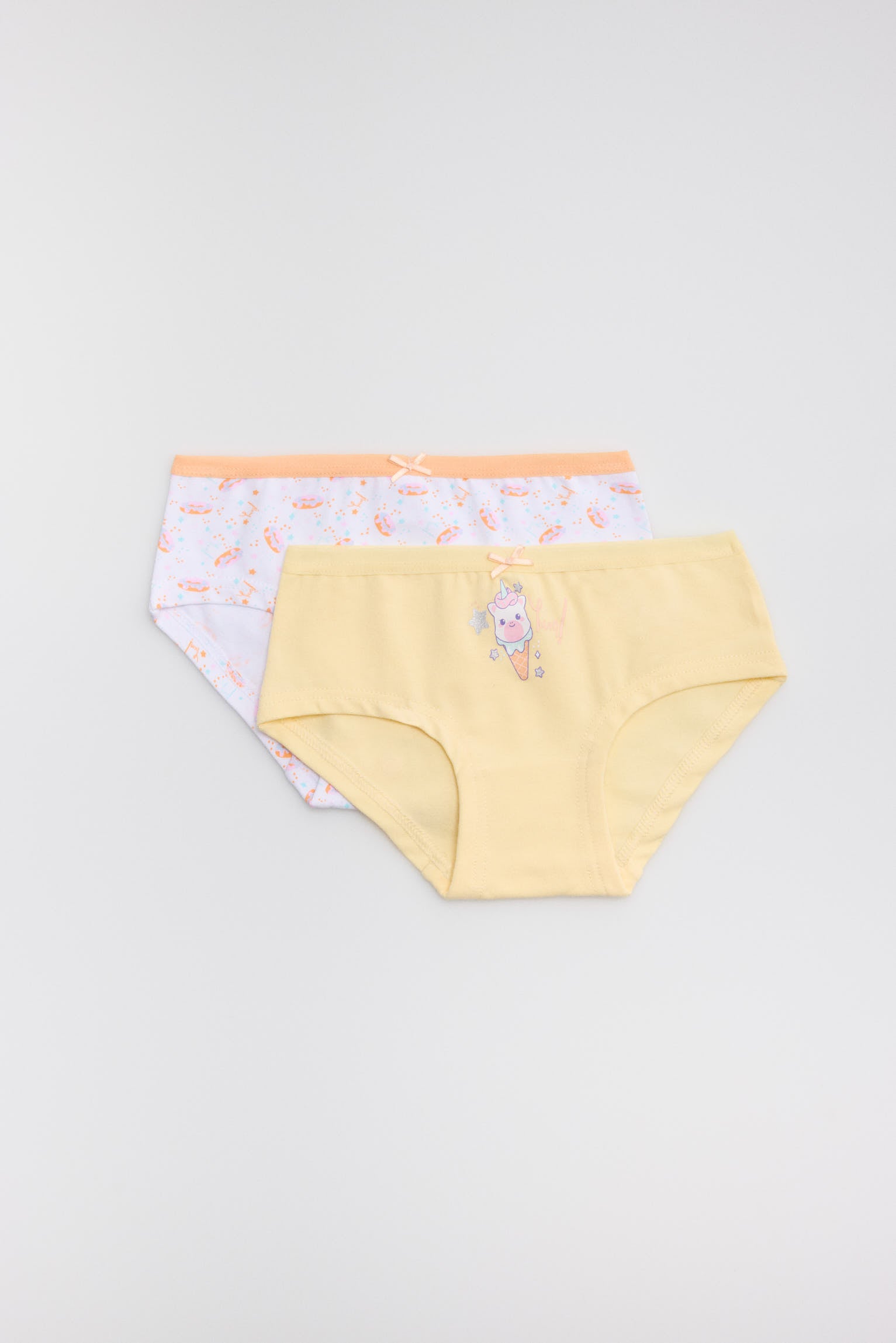 Pack de 2 bragas hipster infantiles estampado comida - Ysabel Mora