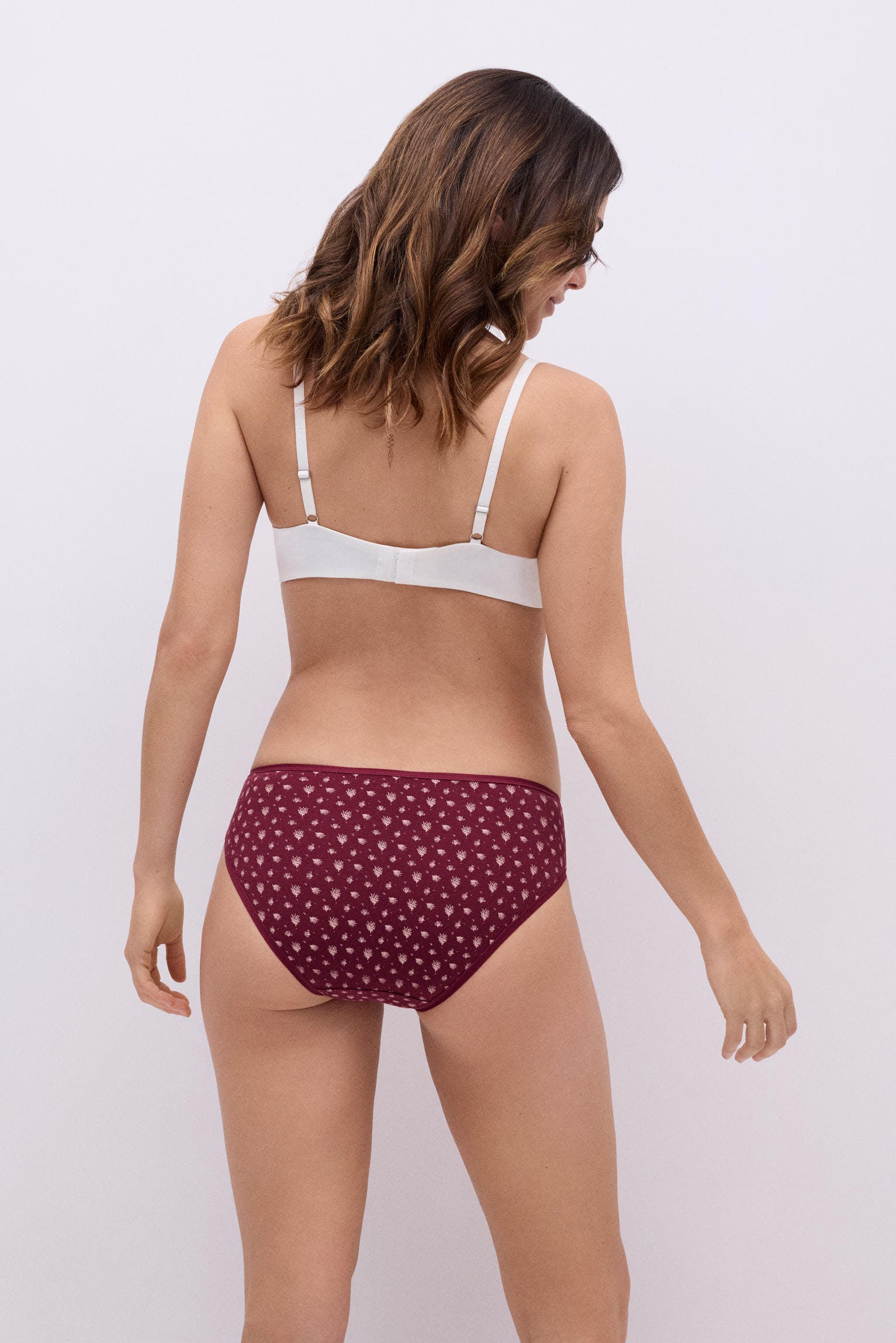 Pack of 6 summer printed cotton midi panties