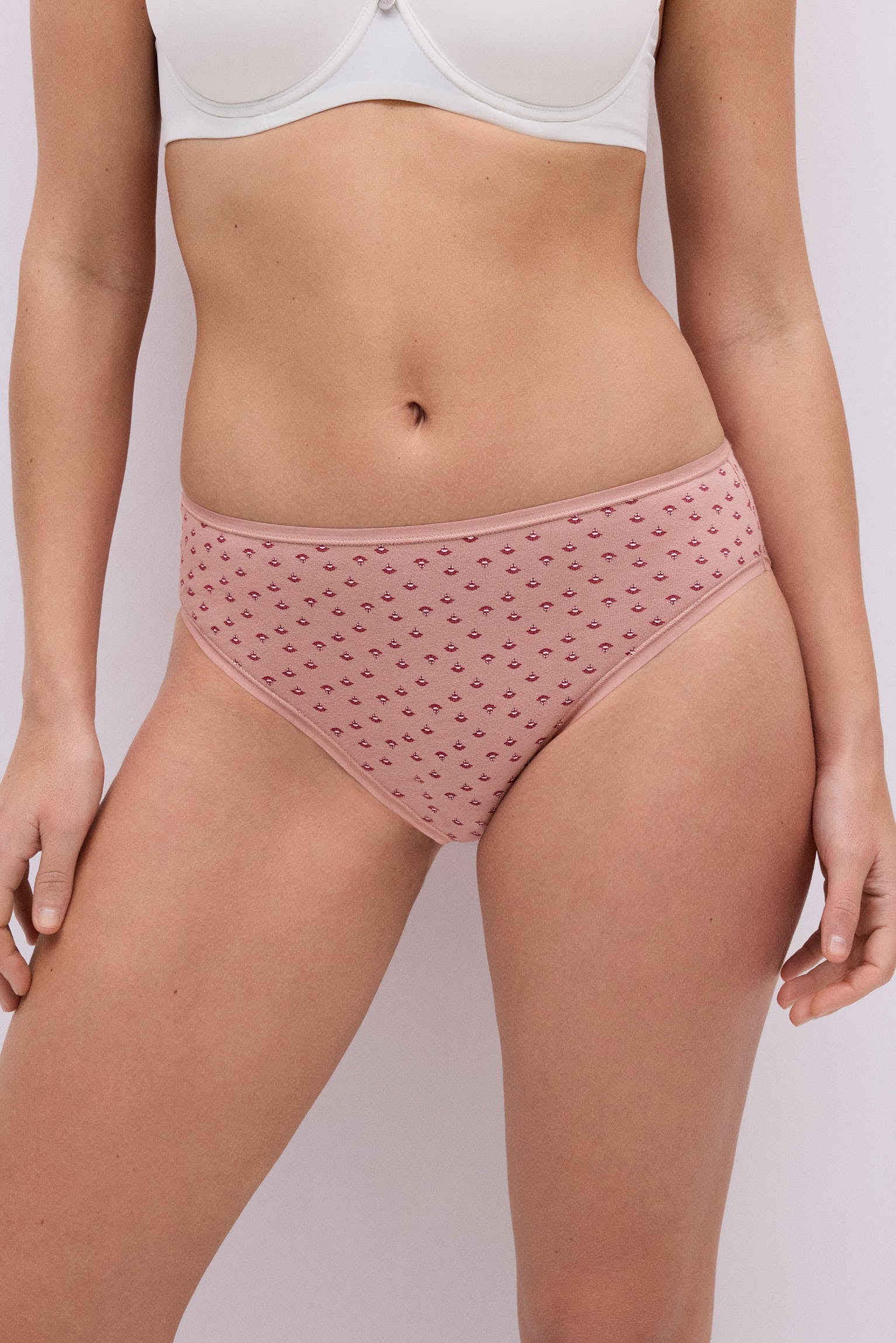 Pack of 6 summer printed cotton midi panties