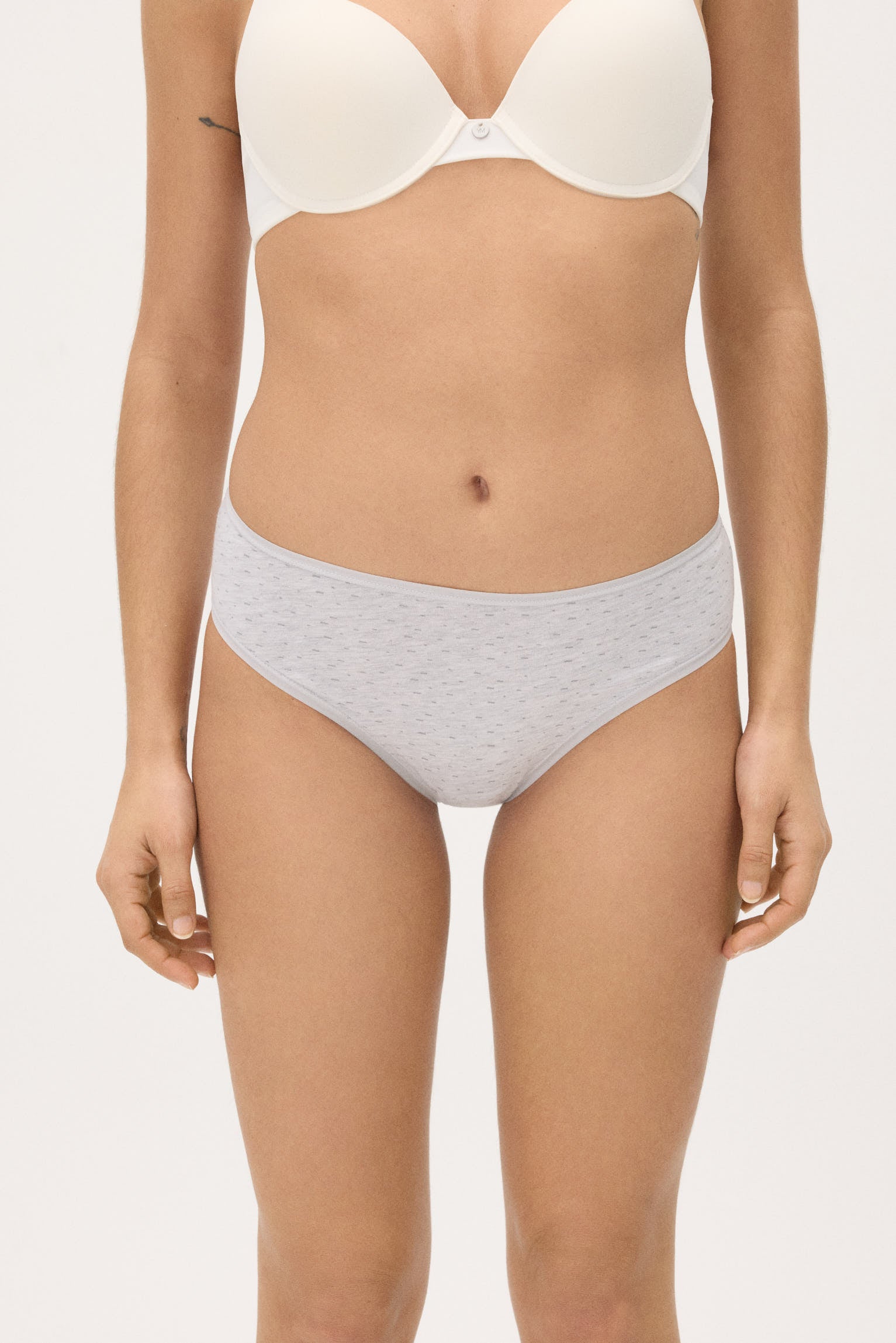 Pack of 6 plain and printed midi briefs