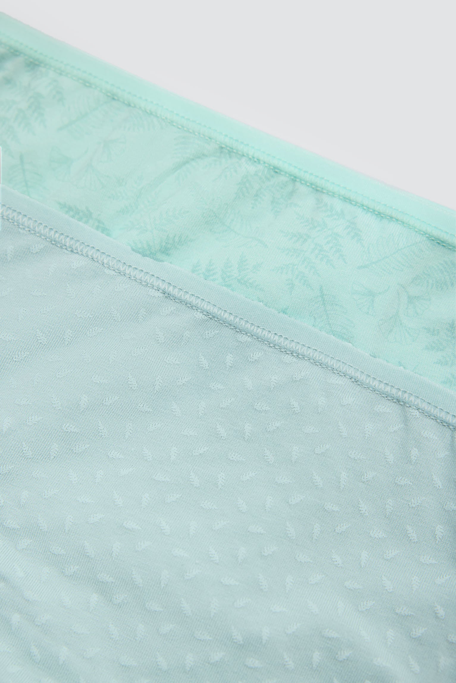 Pack de 2 bragas midi estampadas aguamarina - Ysabel Mora