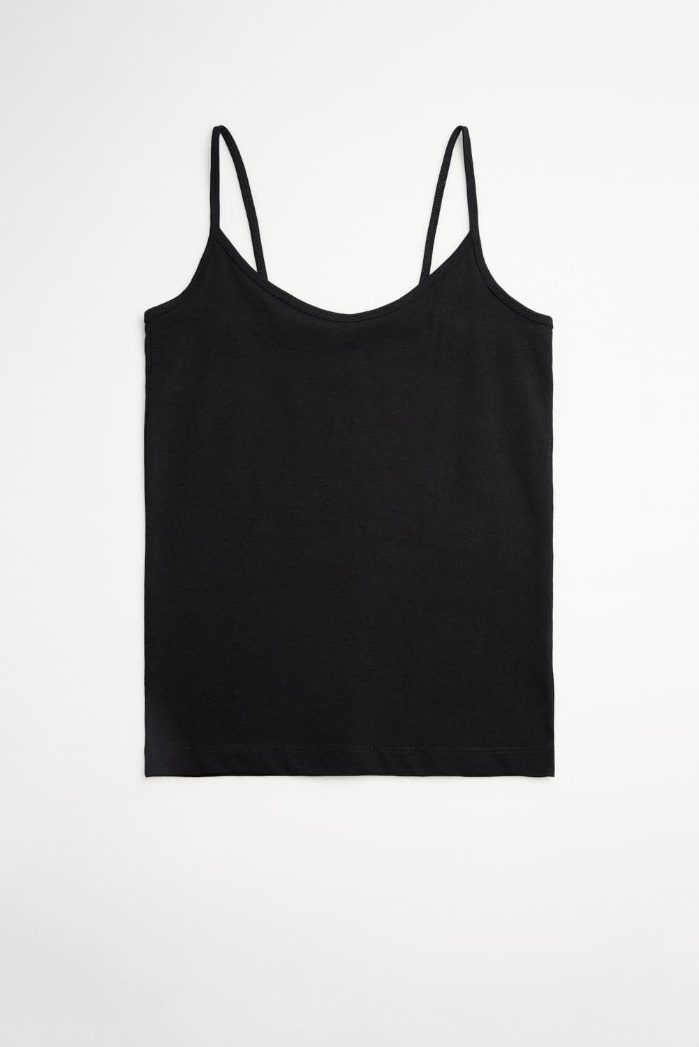 Black thin strap undershirt