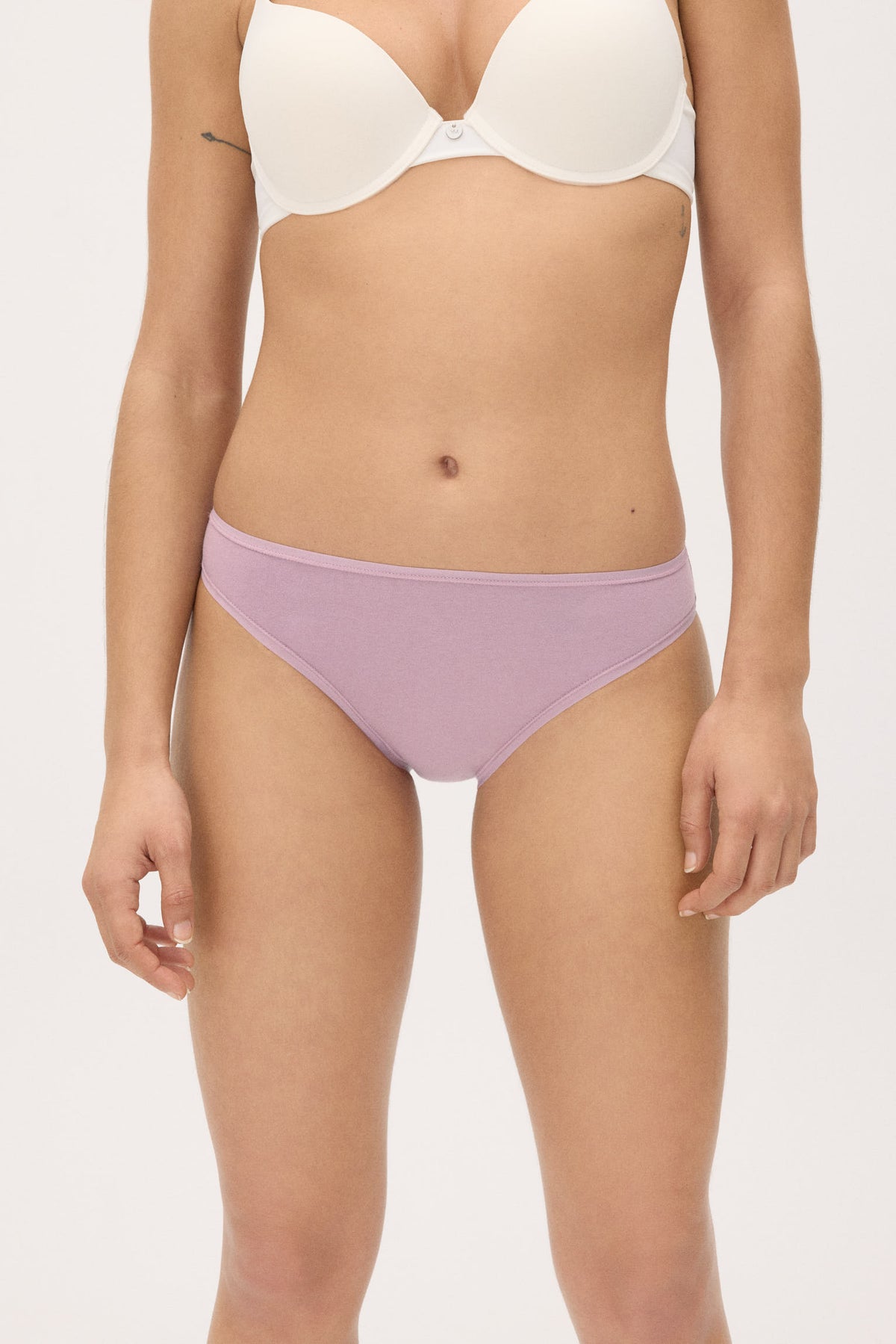 Pack of 4 basic cotton mini briefs in assorted colours