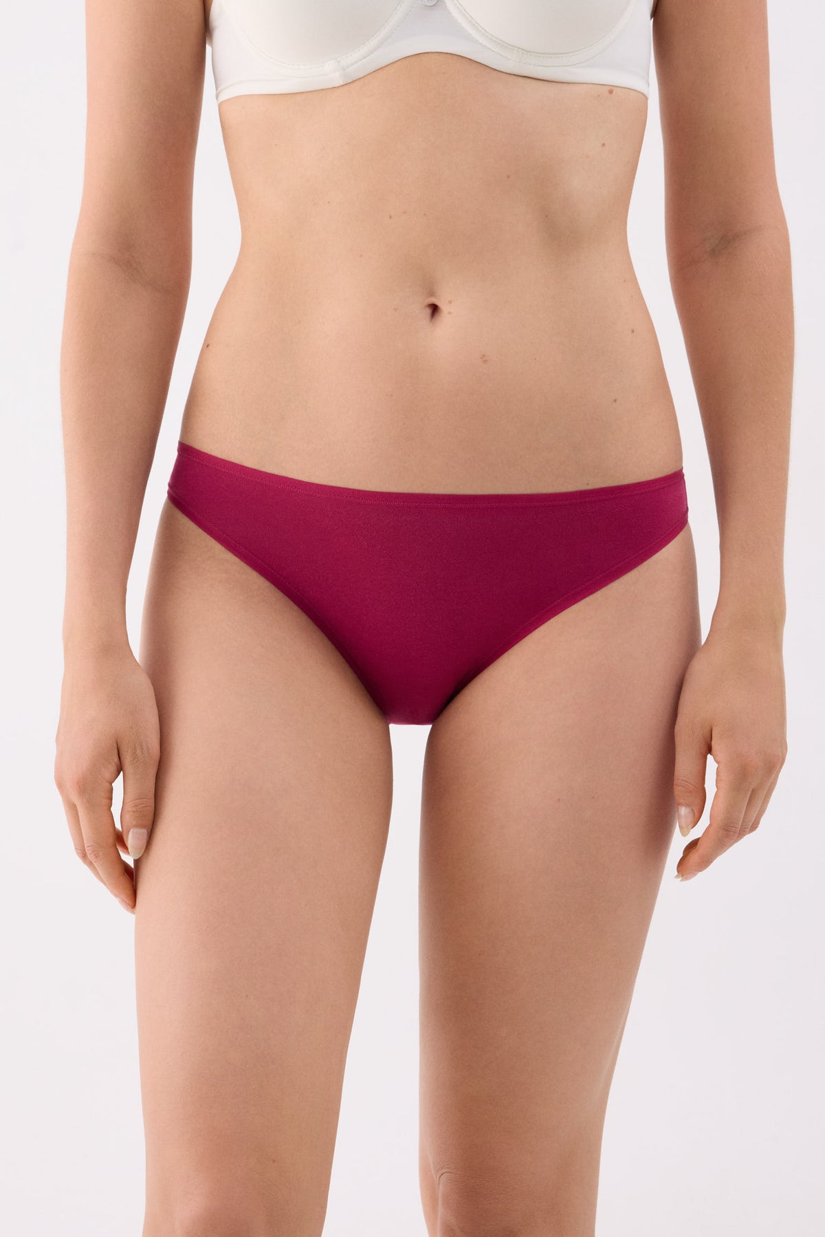 Pack of 4 basic cotton mini briefs in assorted colours