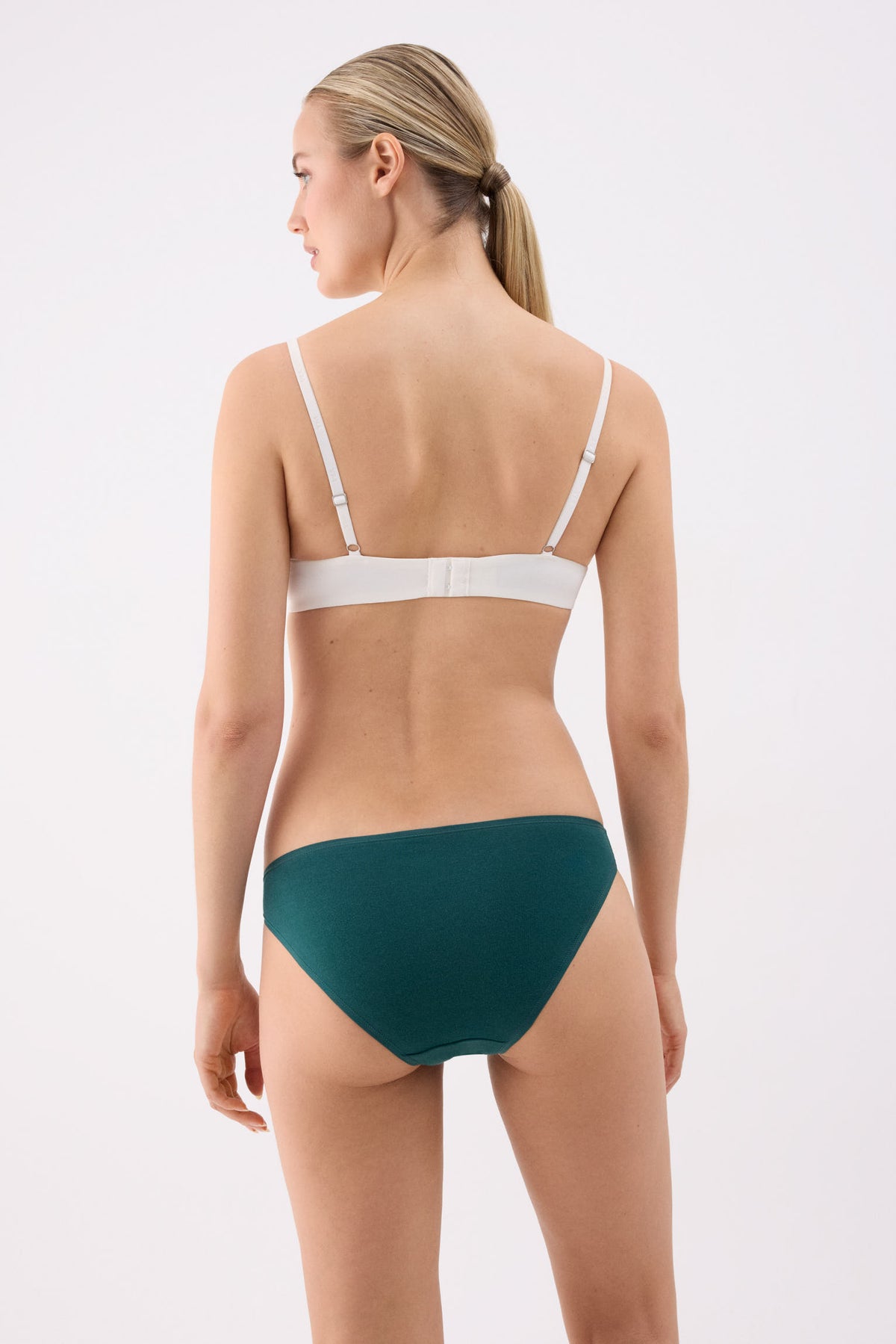 Pack of 4 basic cotton mini briefs in assorted colours