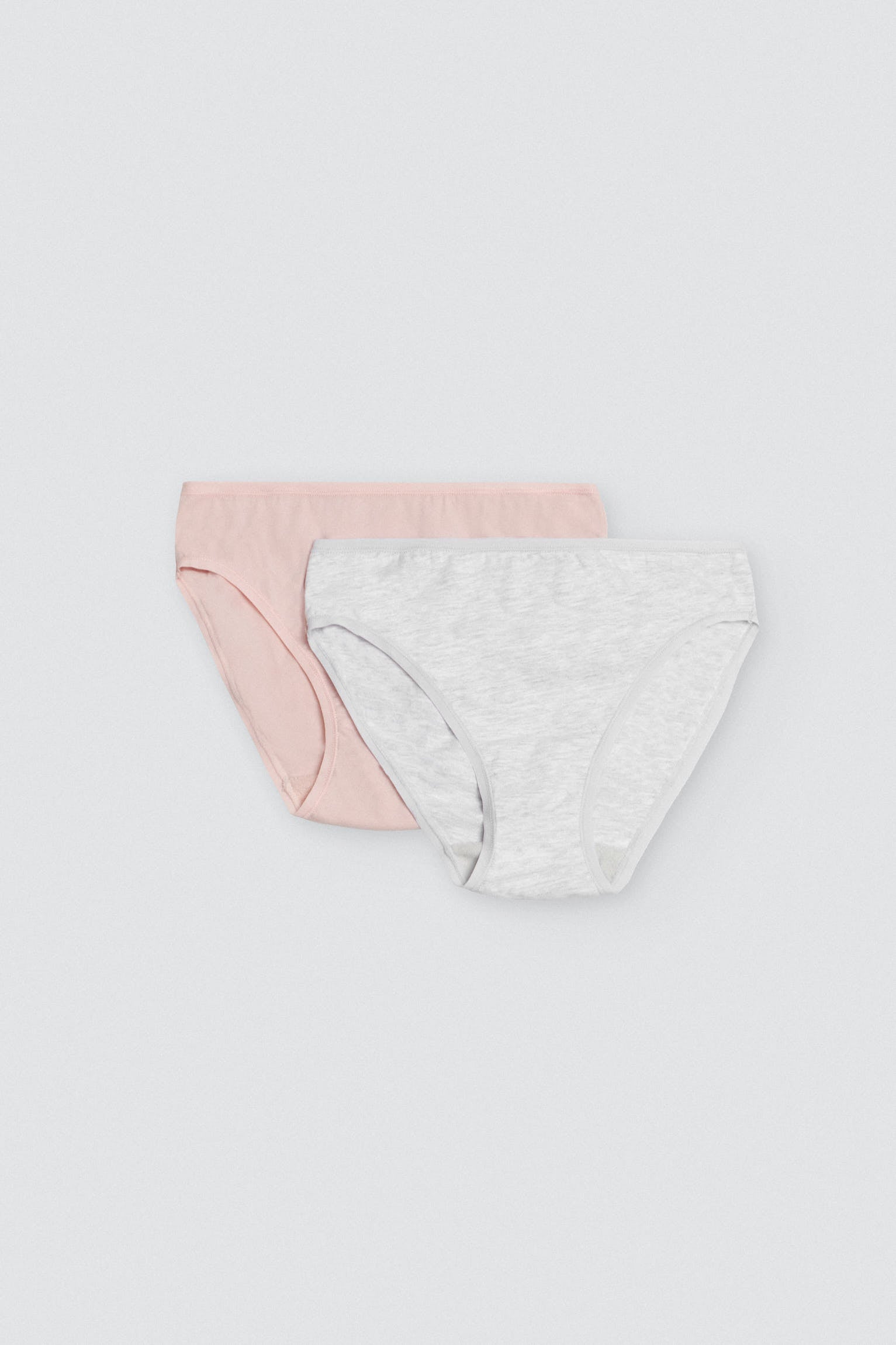 Pack of 4 basic colorful cotton midi panties