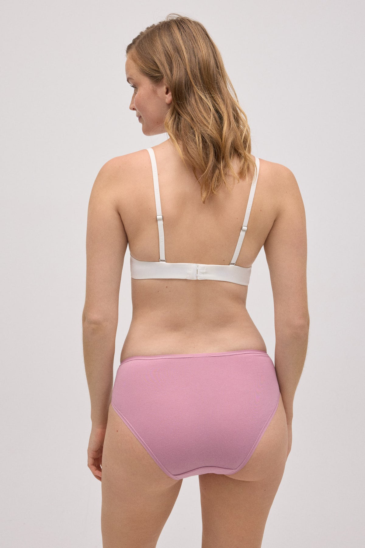 Pack of 4 basic cotton midi briefs in assorted colours