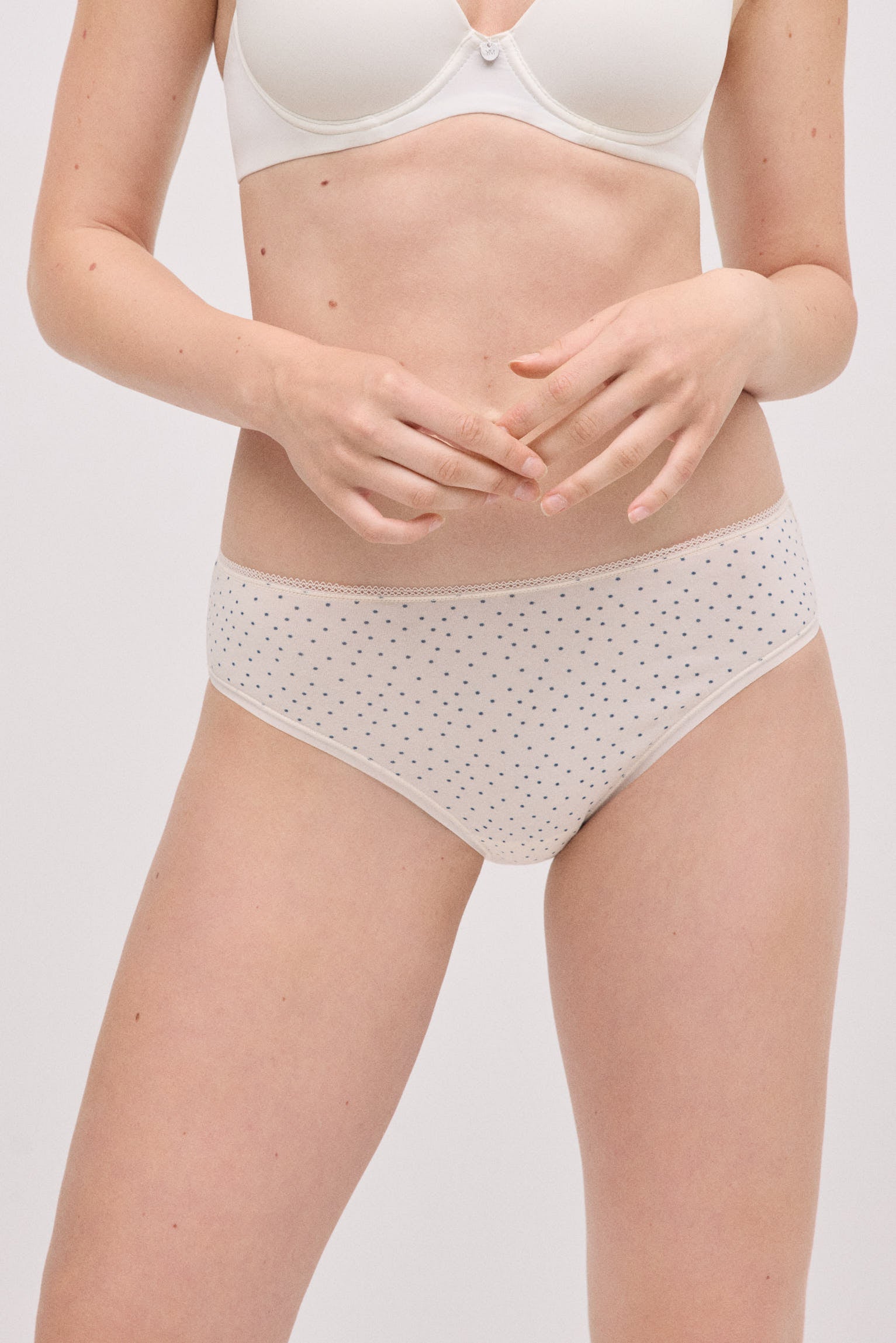 Pack of 6 printed cotton midi panties