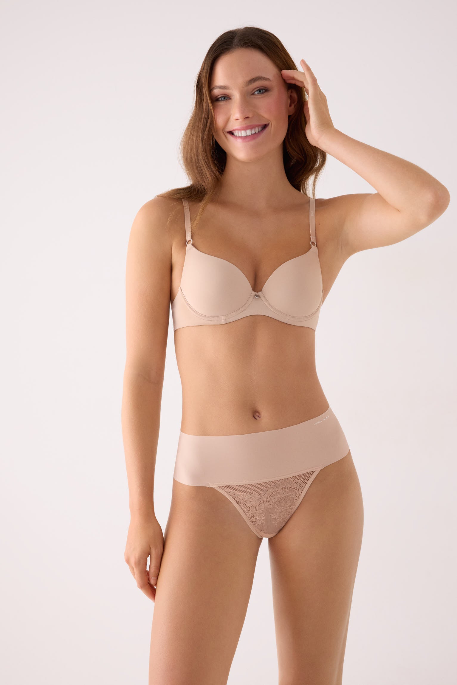 PRE-ORDER High-rise thong  nude