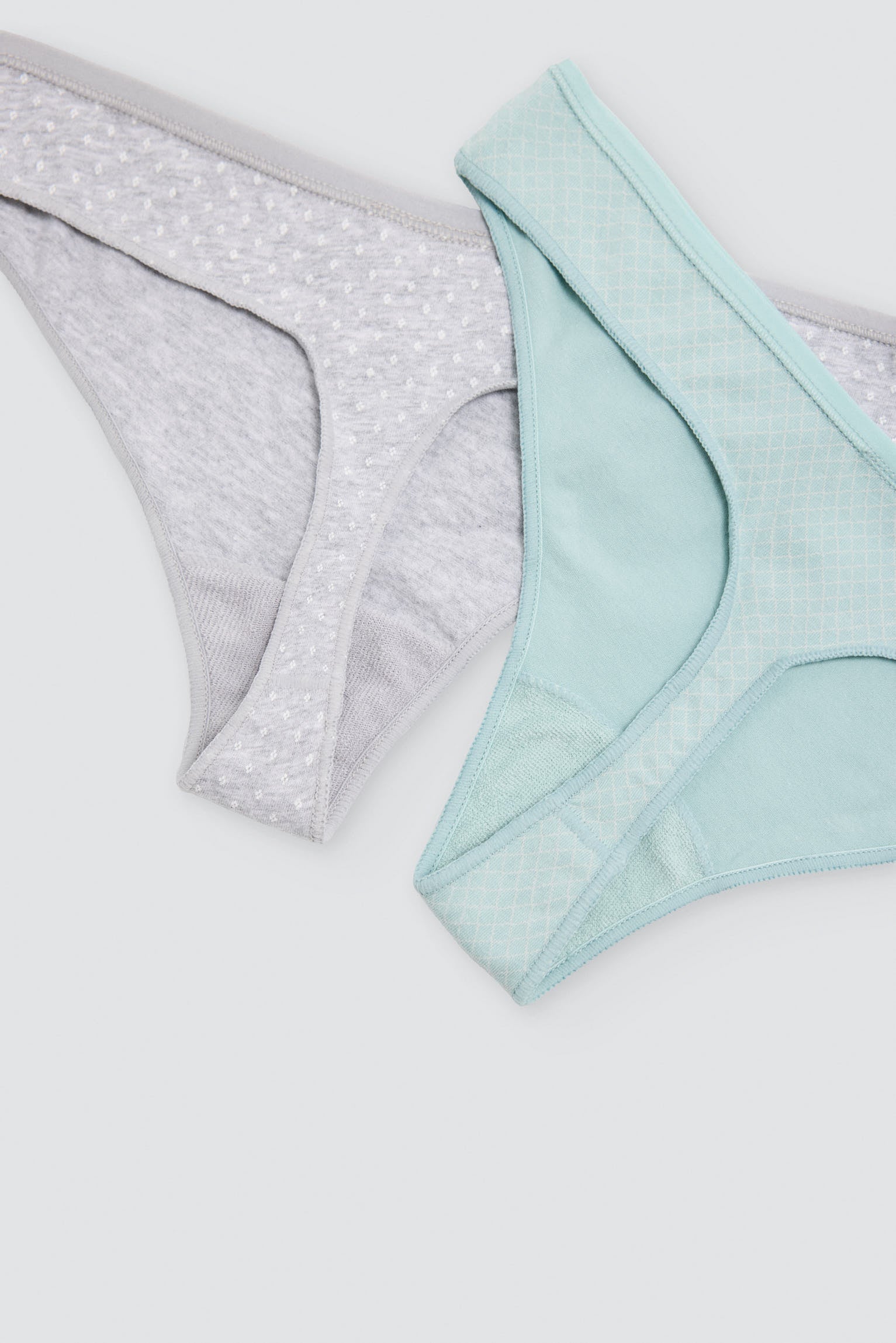 Pack of 6 printed cotton thongs