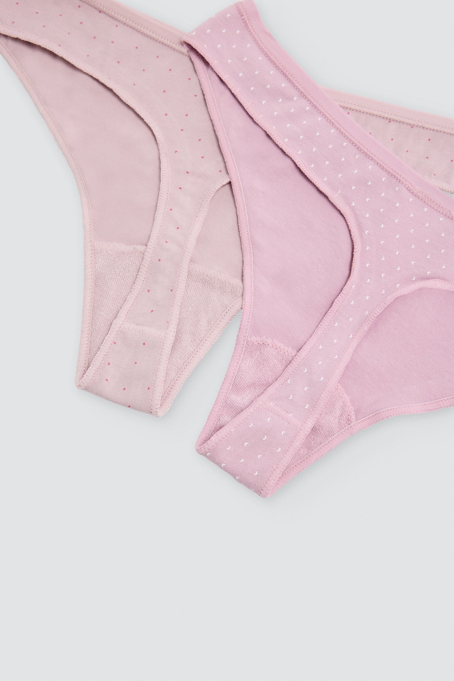 Pack of 6 printed cotton thongs