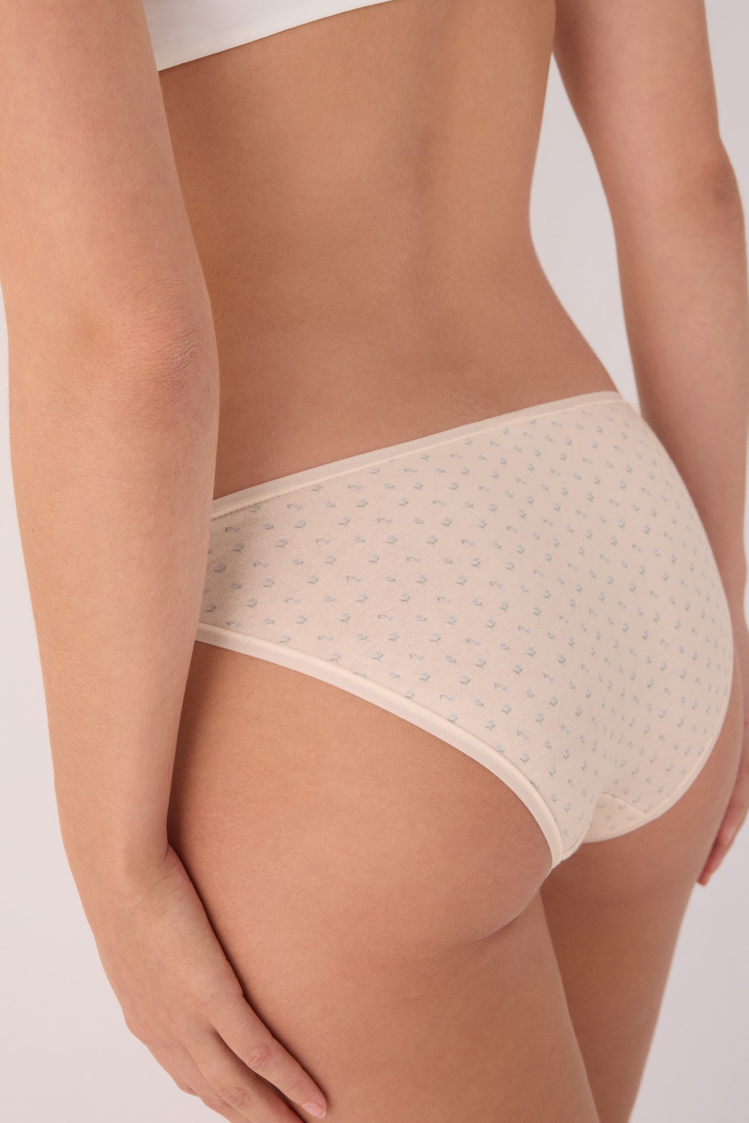 Pack of 6 printed cotton mini briefs