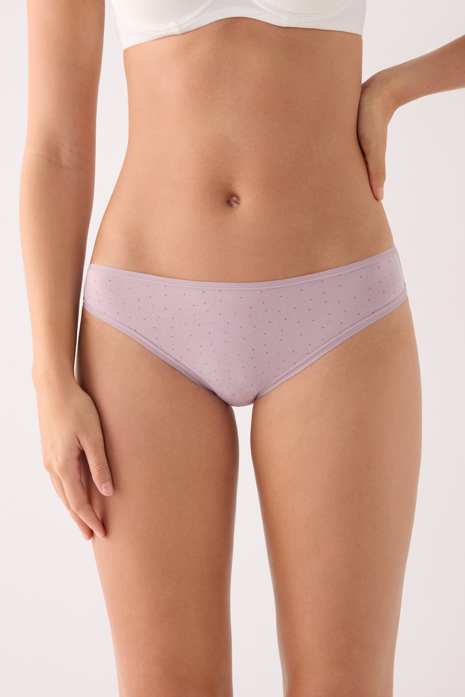 Pack of 6 printed cotton mini briefs