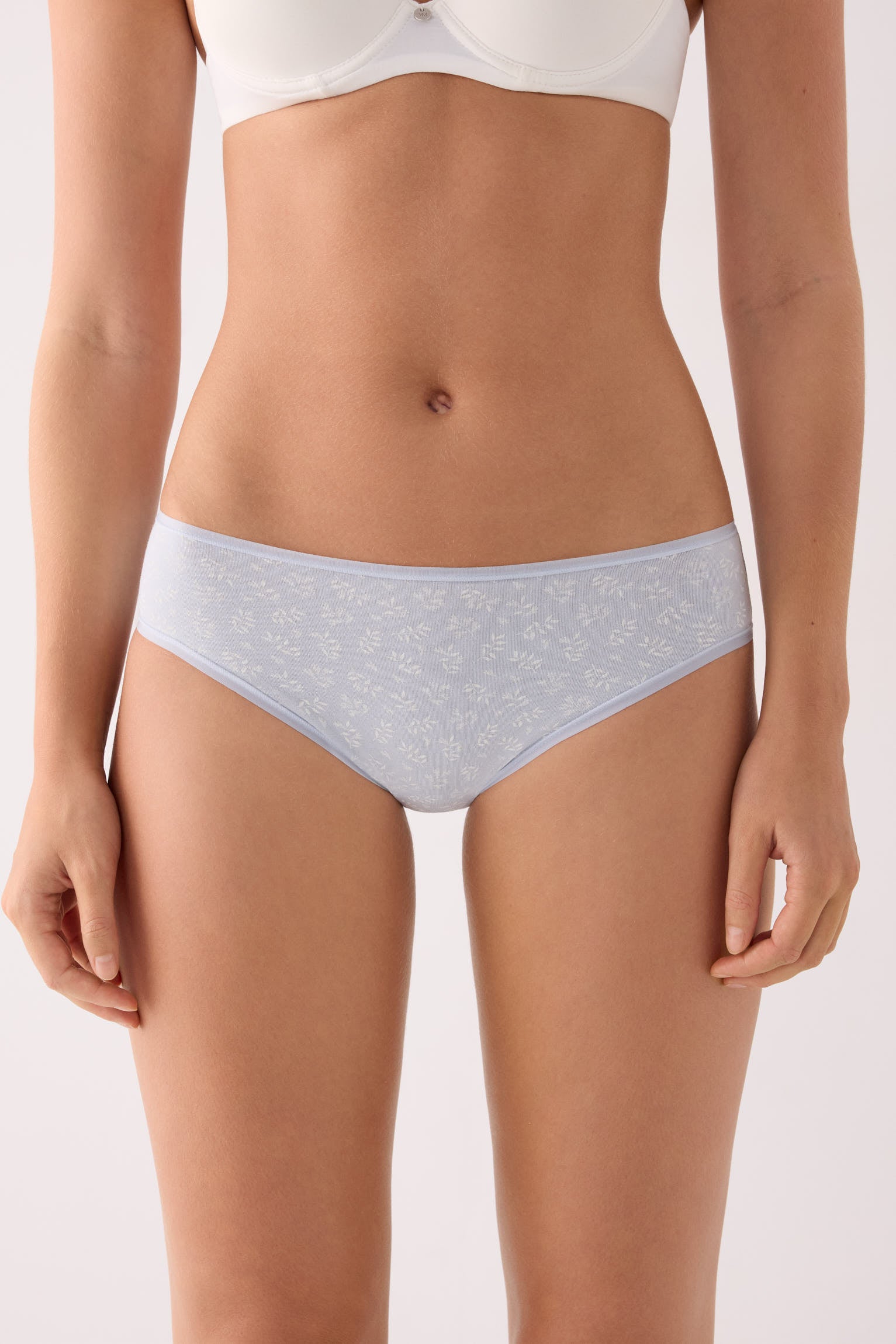 Pack of 6 printed cotton midi briefs
