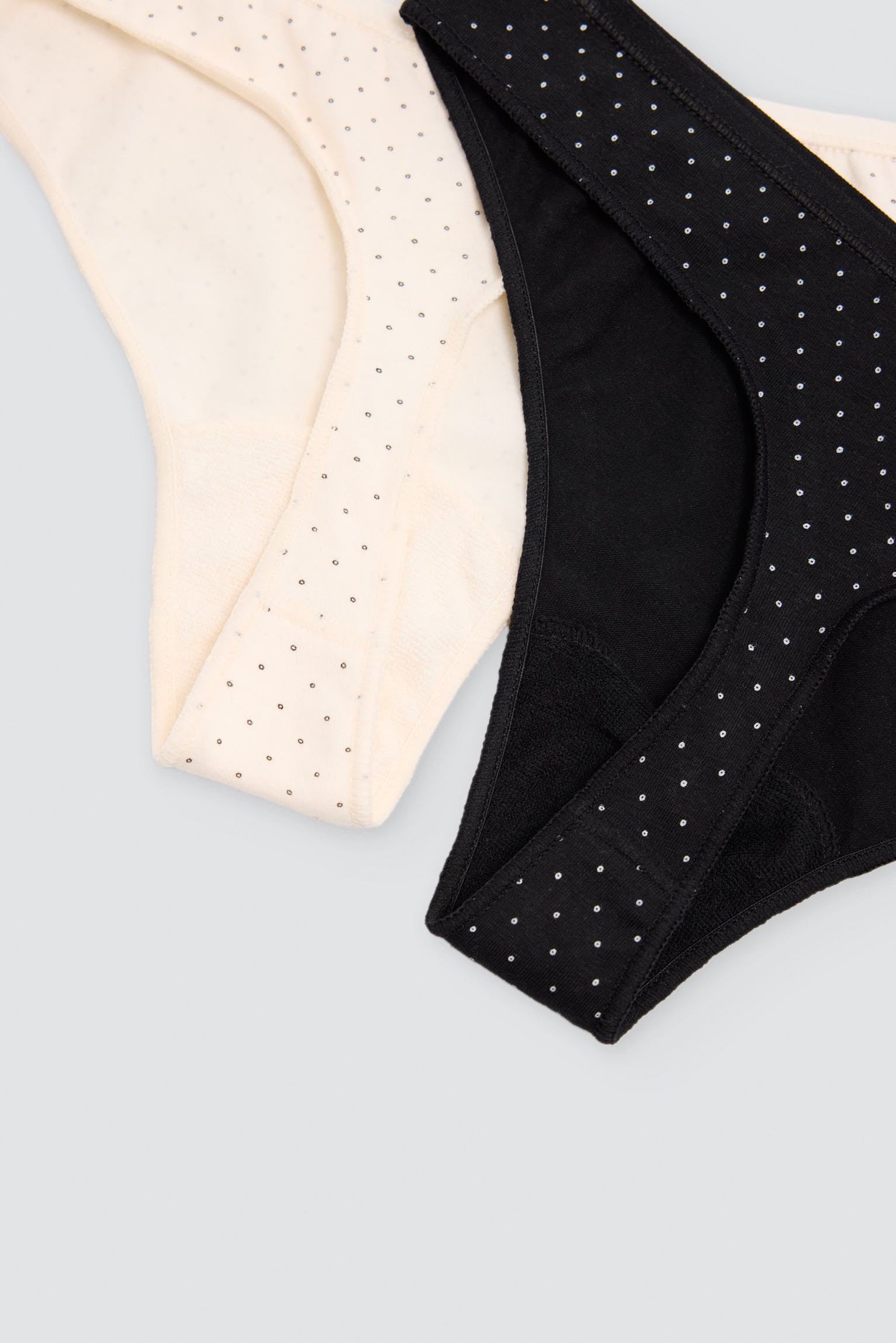 Pack of 2 printed cotton thongs, multicolour