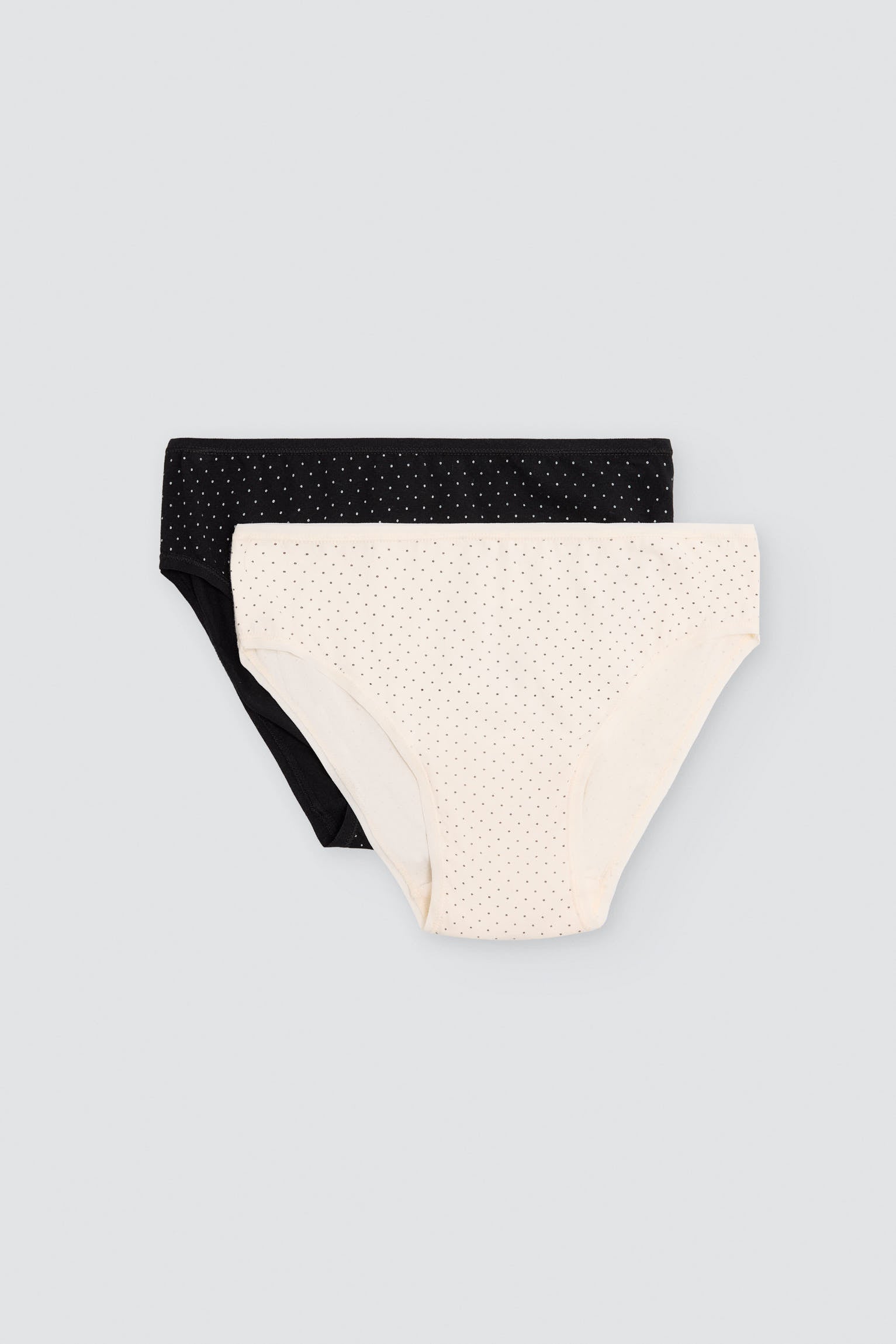 Pack of 2 printed cotton midi briefs, multicolour