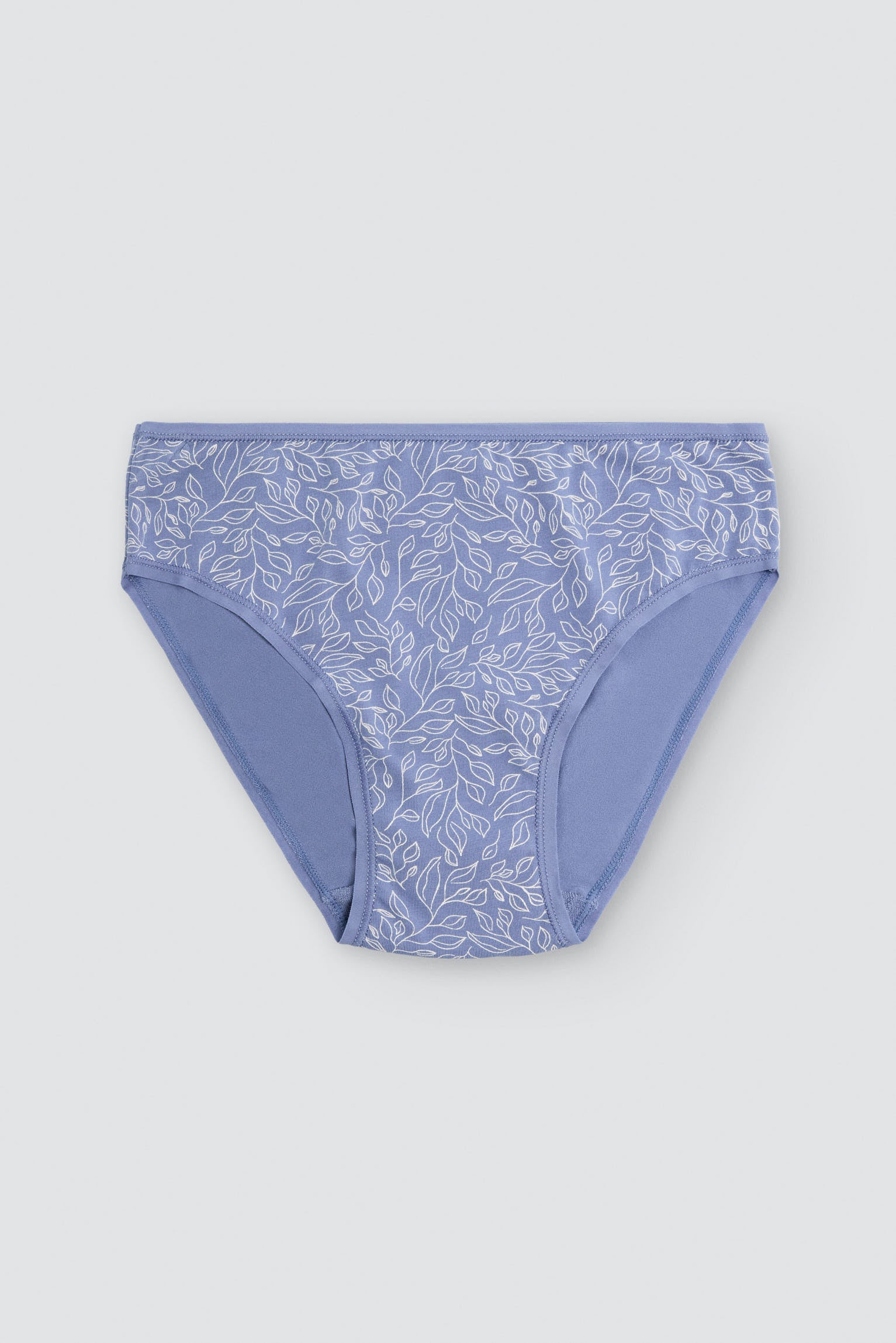 Pack of 2 printed cotton midi briefs, multicolour