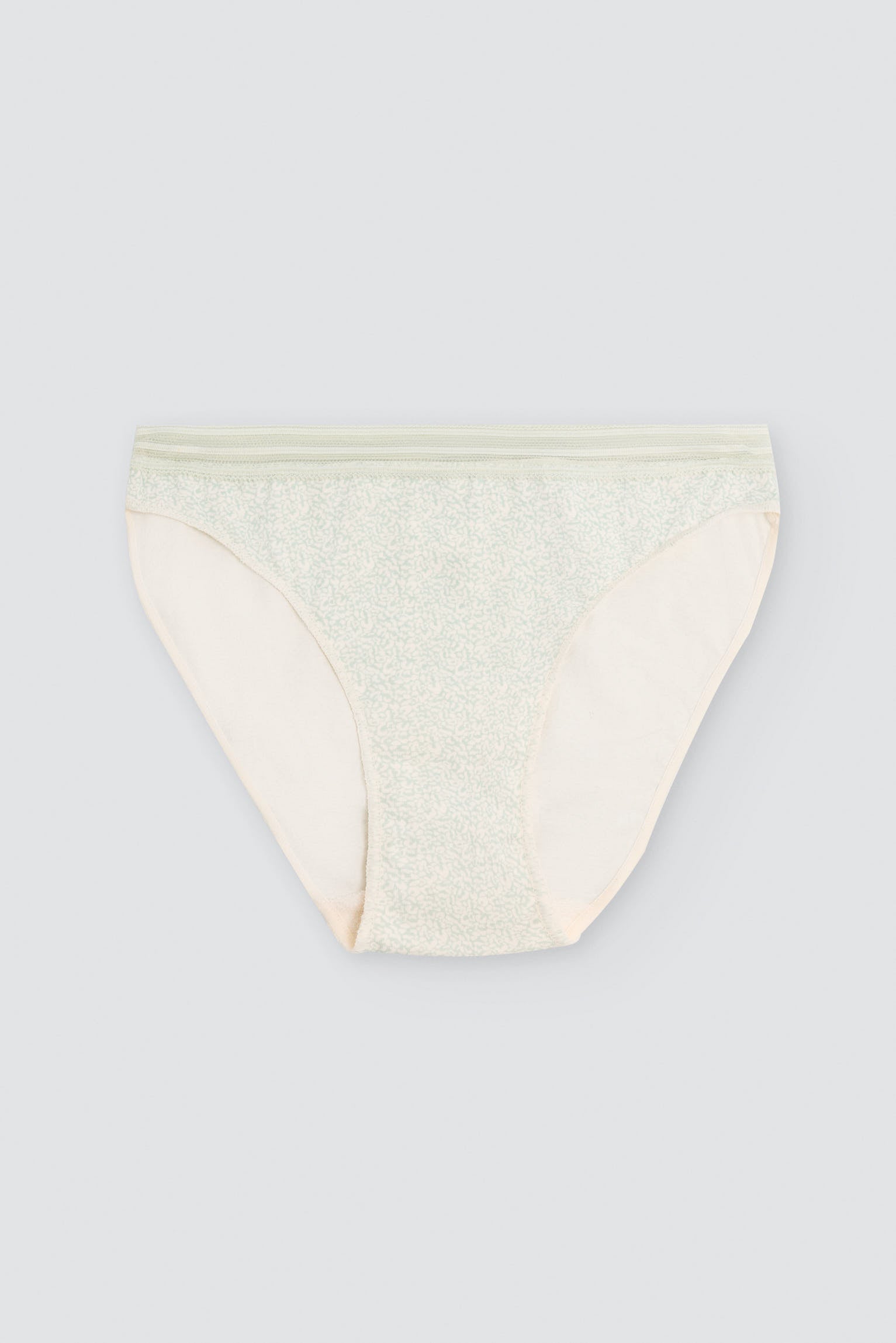 Pack of 2 cotton mini briefs, green