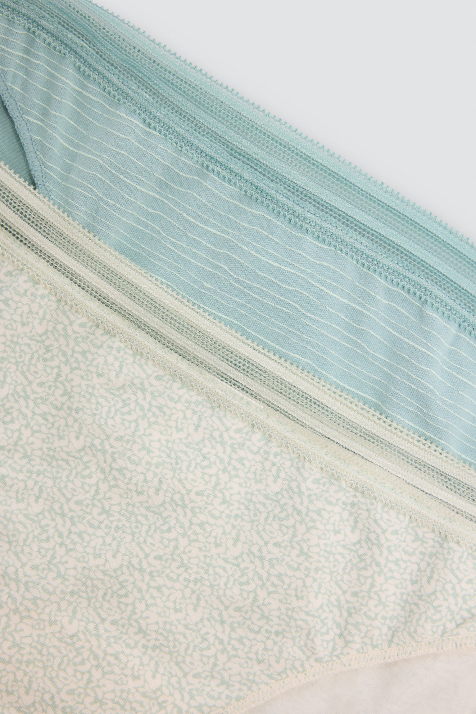 Pack of 2 cotton mini briefs, green